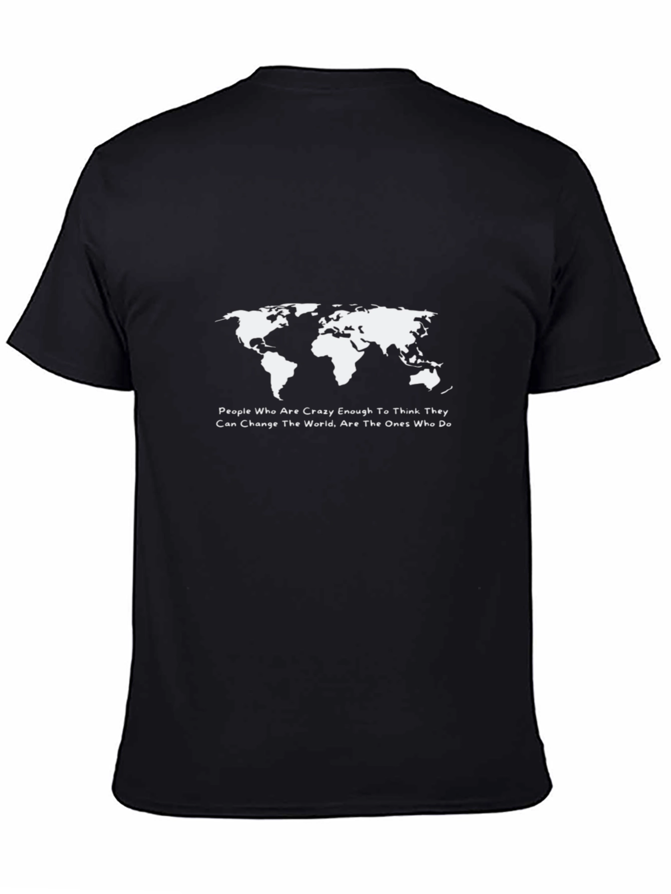 World Map Graphic T-Shirt - Inspirational Quote