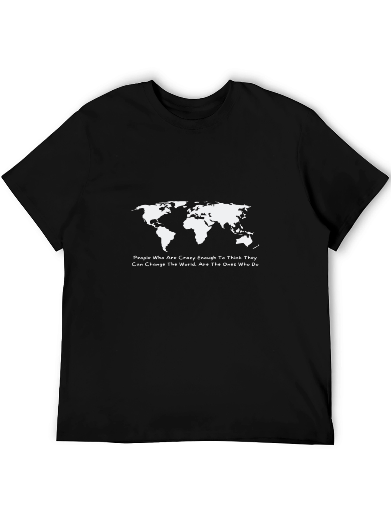 World Map Graphic T-Shirt - Inspirational Quote