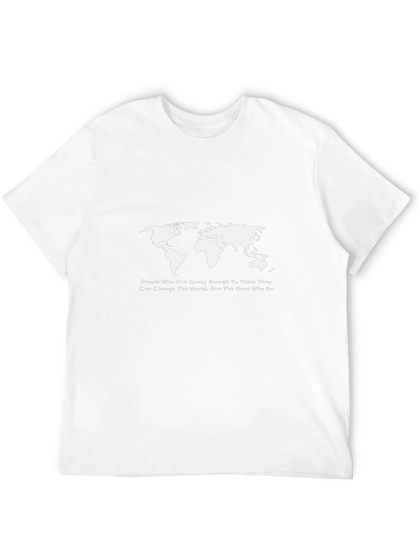 World Map Graphic T-Shirt - Inspirational Quote