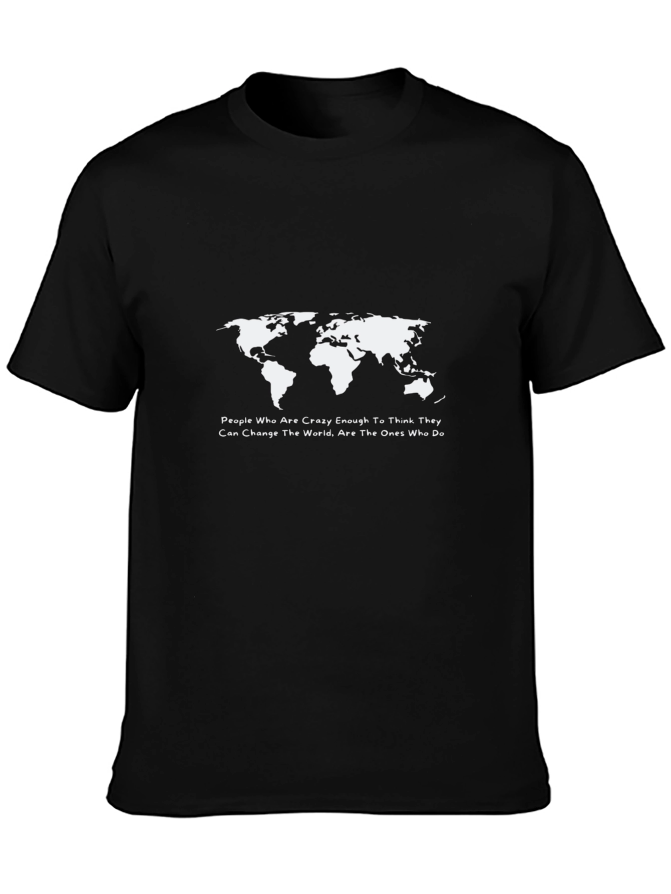 World Map Graphic T-Shirt - Inspirational Quote