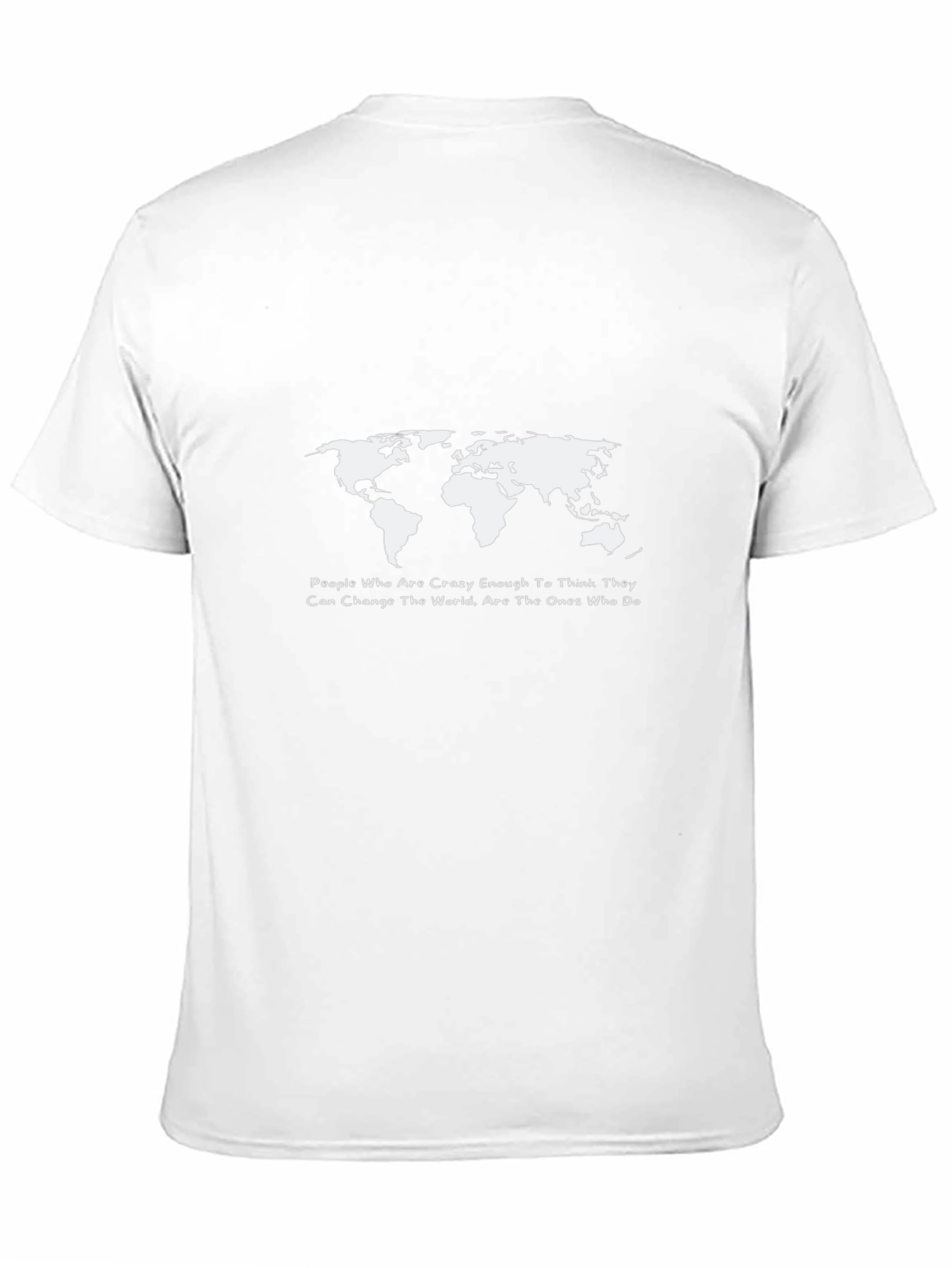 World Map Graphic T-Shirt - Inspirational Quote