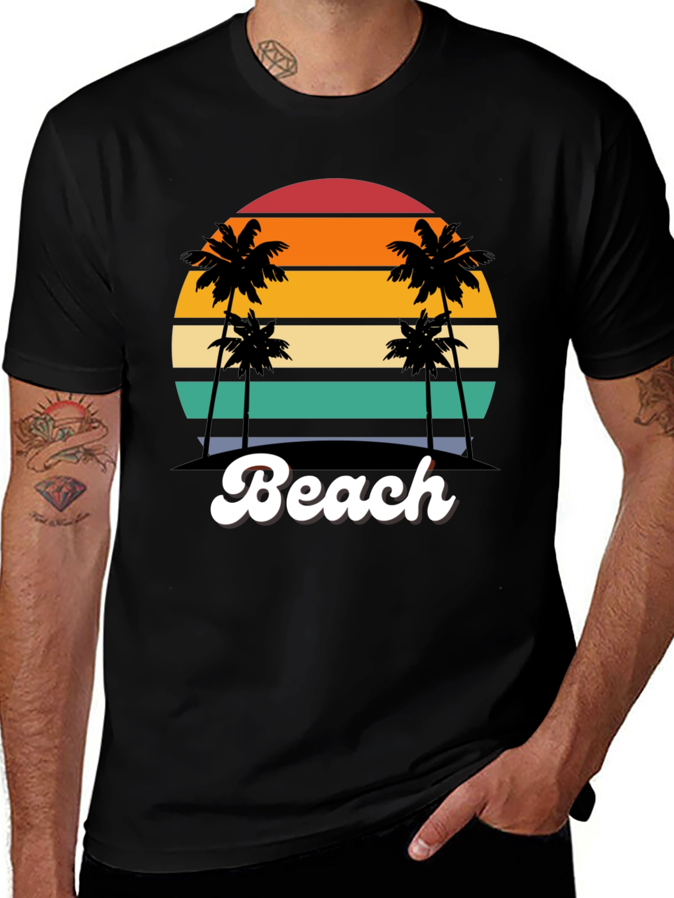 Retro Beach Sunset T-Shirt