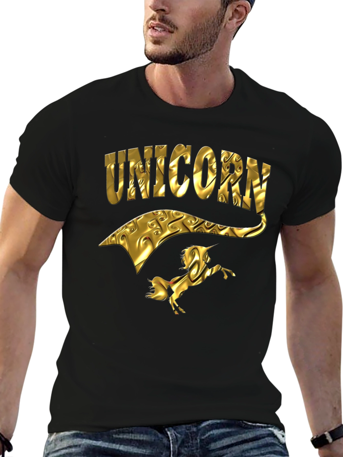 Golden Unicorn Graphic Tee