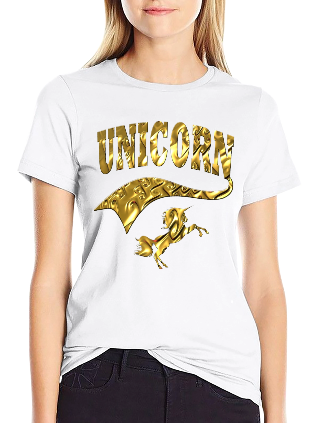 Golden Unicorn Graphic Tee