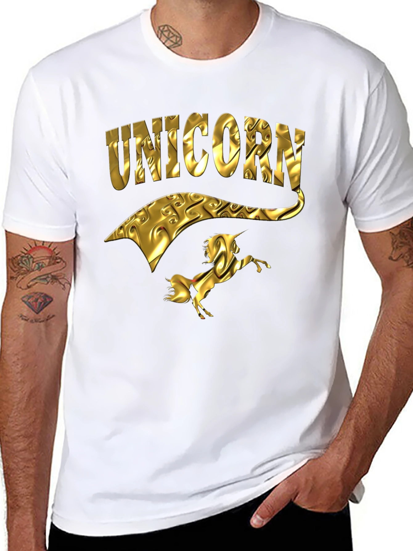 Golden Unicorn Graphic Tee
