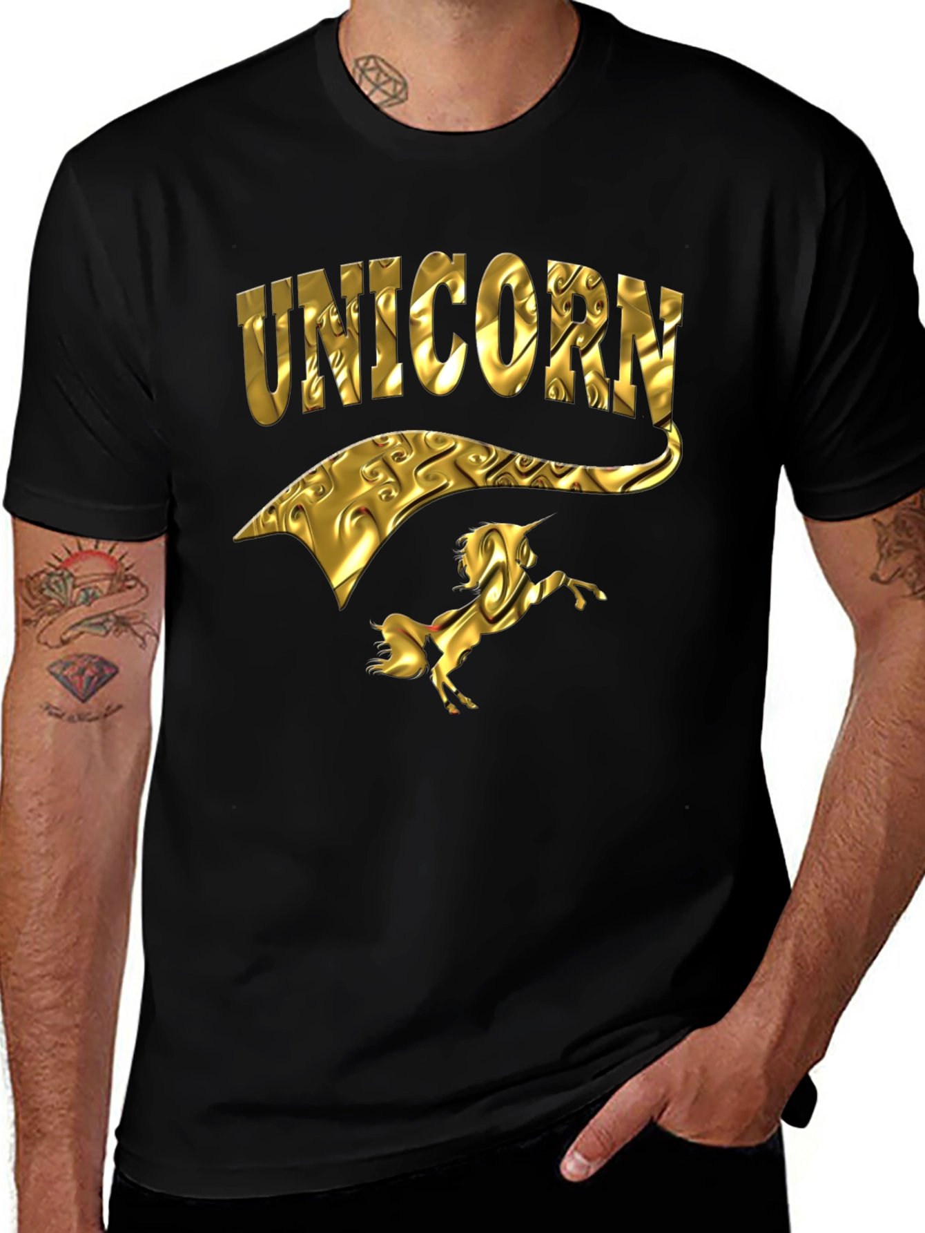 Golden Unicorn Graphic Tee