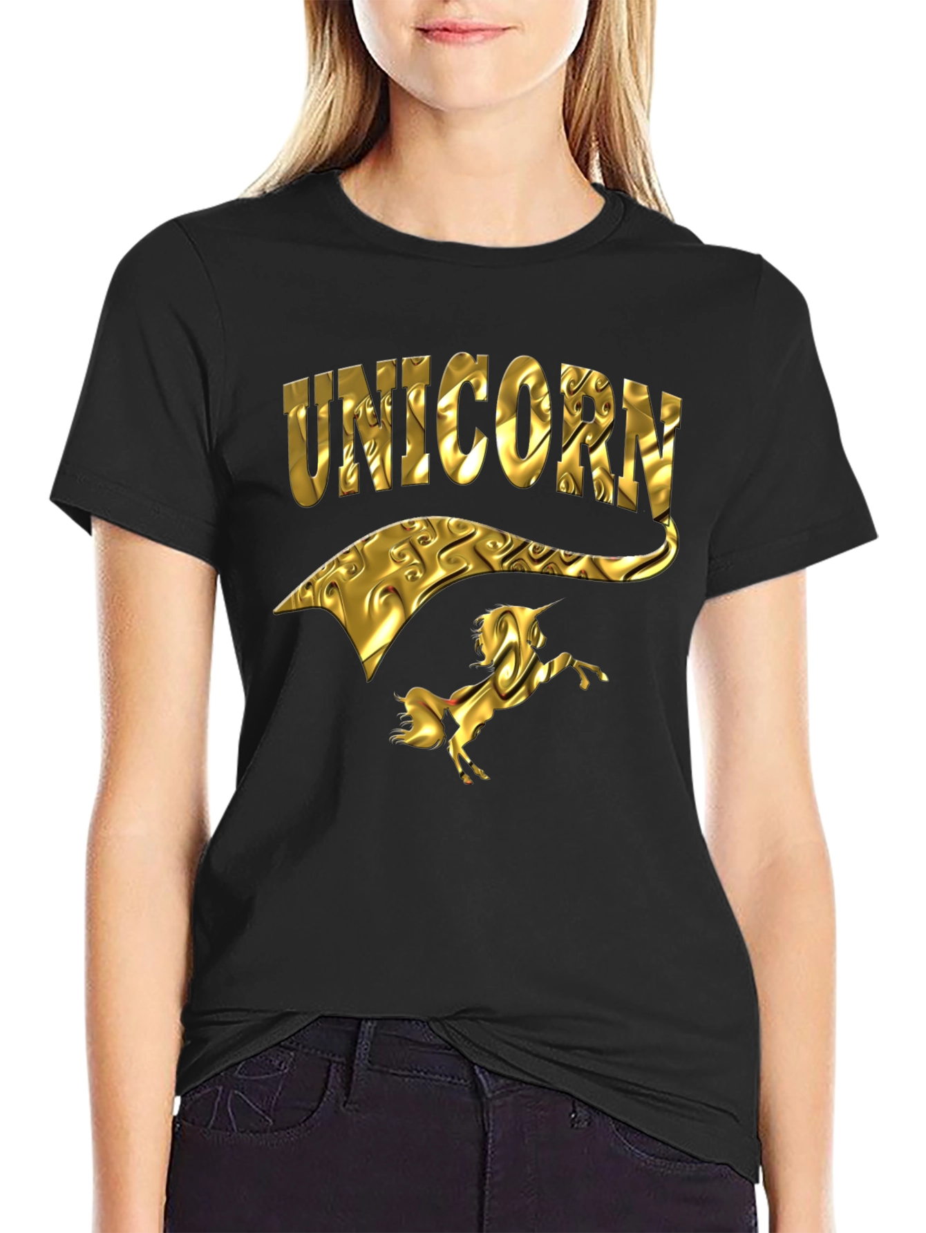 Golden Unicorn Graphic Tee