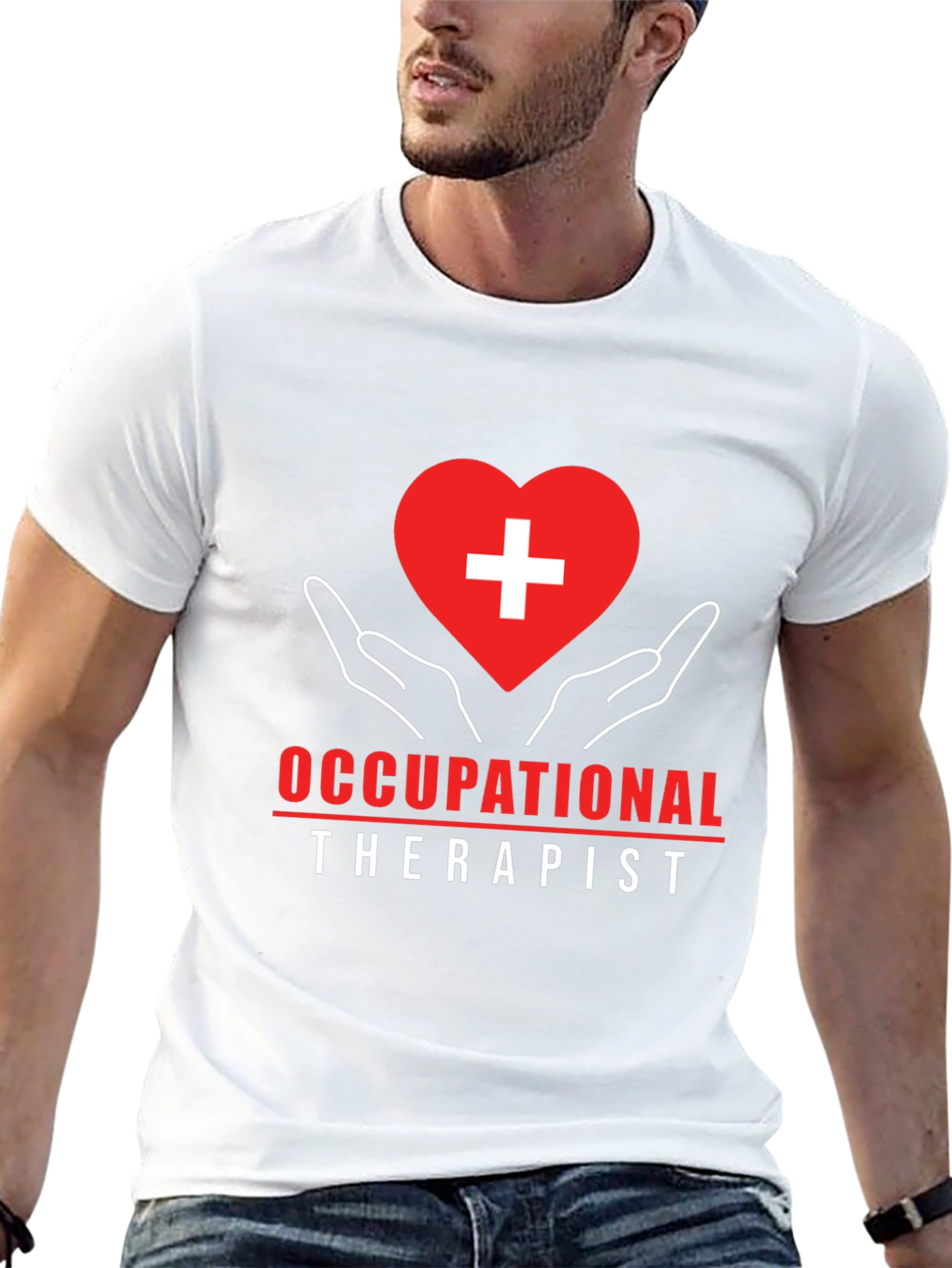 Occupational Therapist Graphic Tee - Heart and Hands
