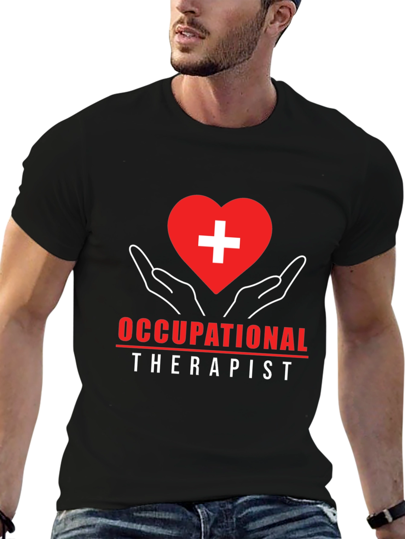 Occupational Therapist Graphic Tee - Heart and Hands