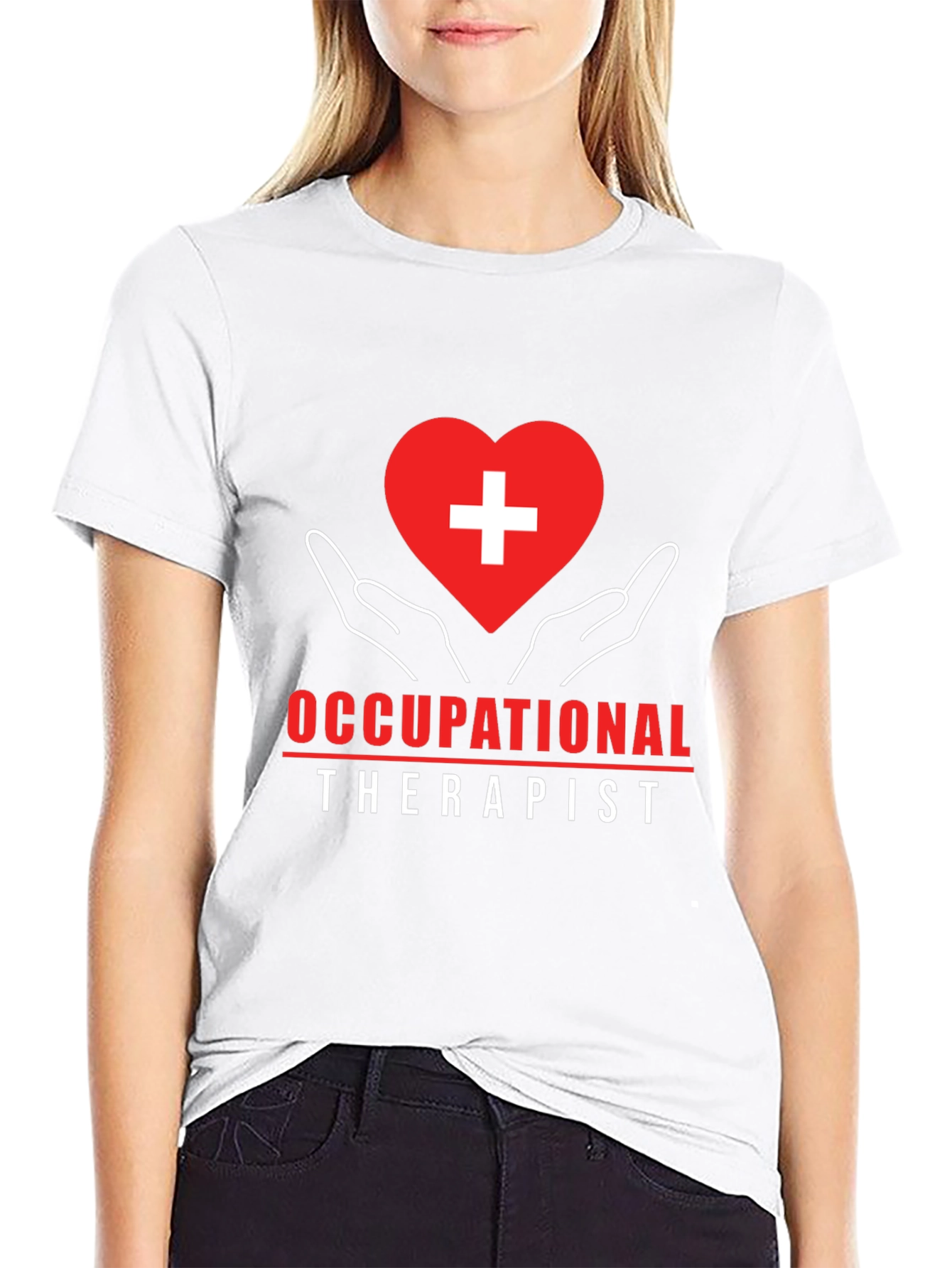 Occupational Therapist Graphic Tee - Heart and Hands