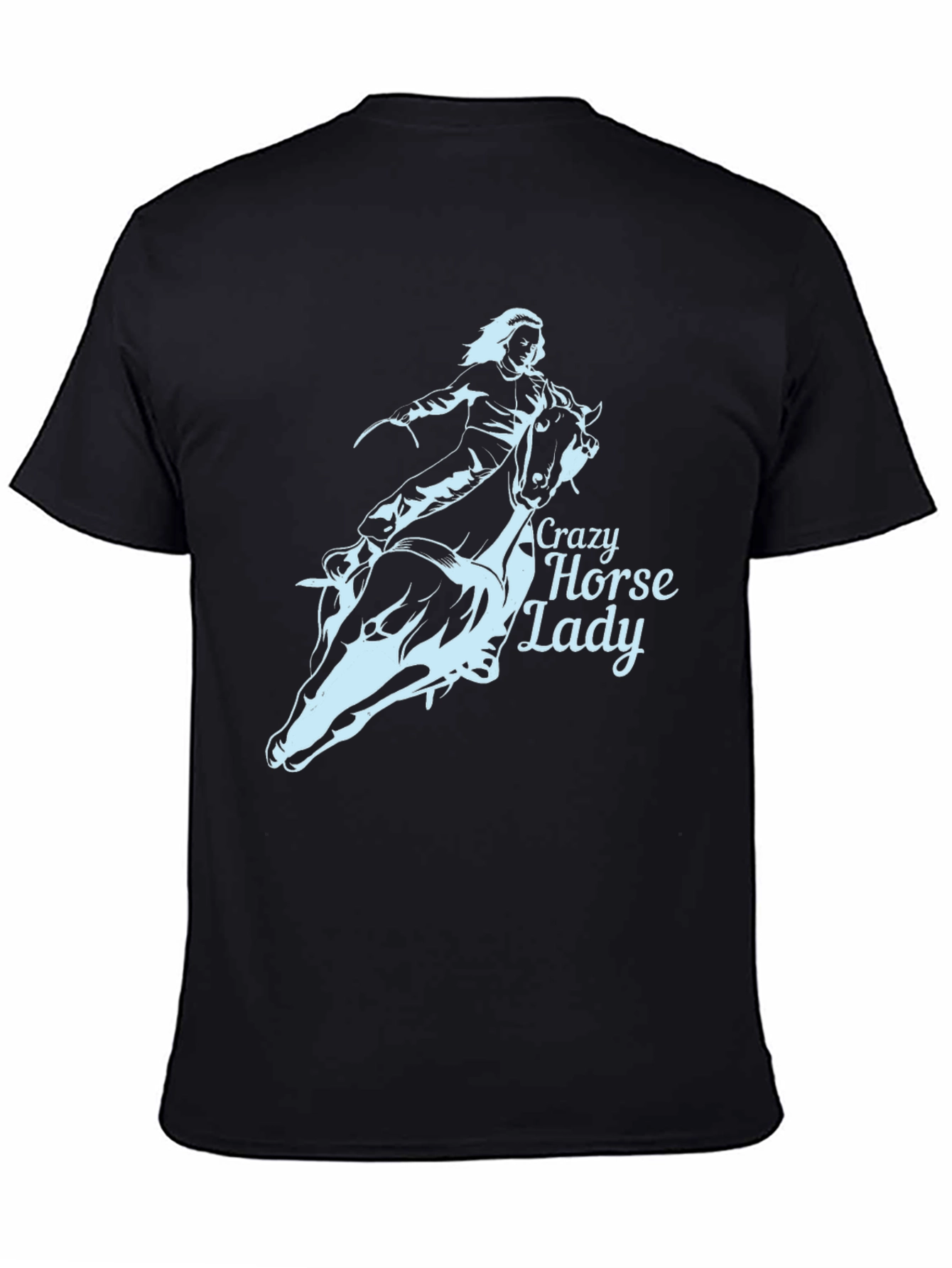 Crazy Horse Lady Black T-Shirt
