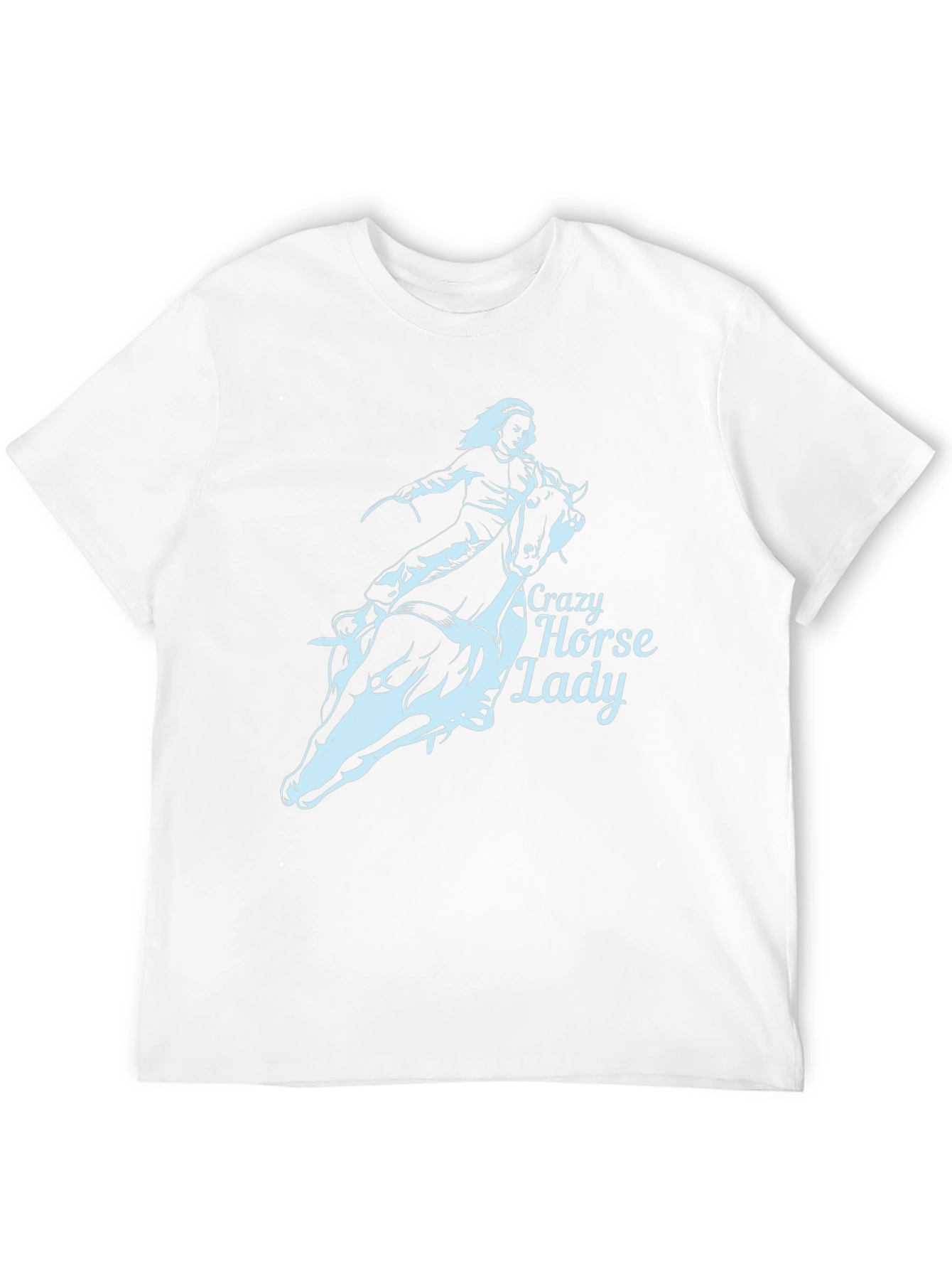 Crazy Horse Lady Black T-Shirt