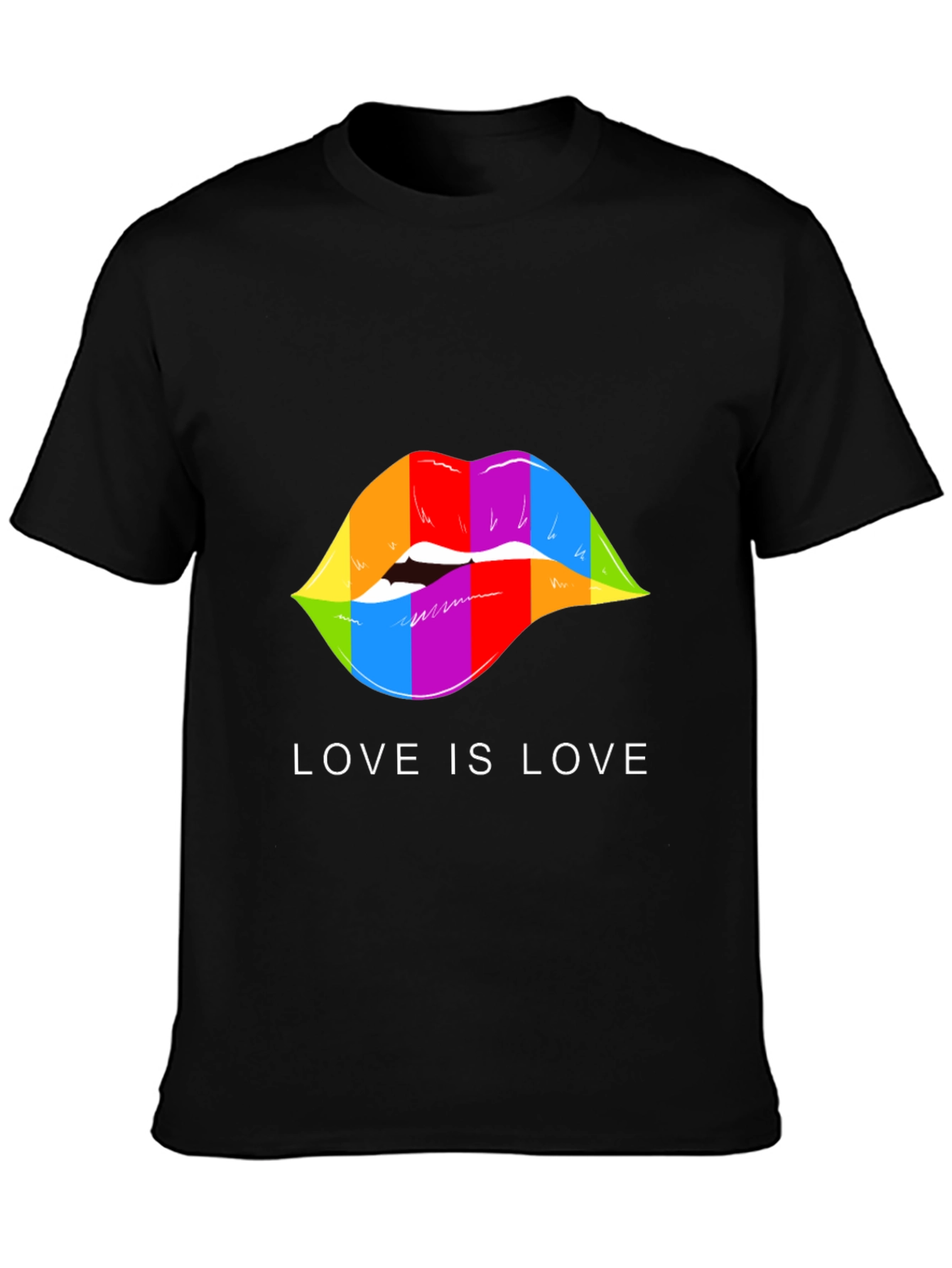 Love is Love Rainbow Lips T-Shirt