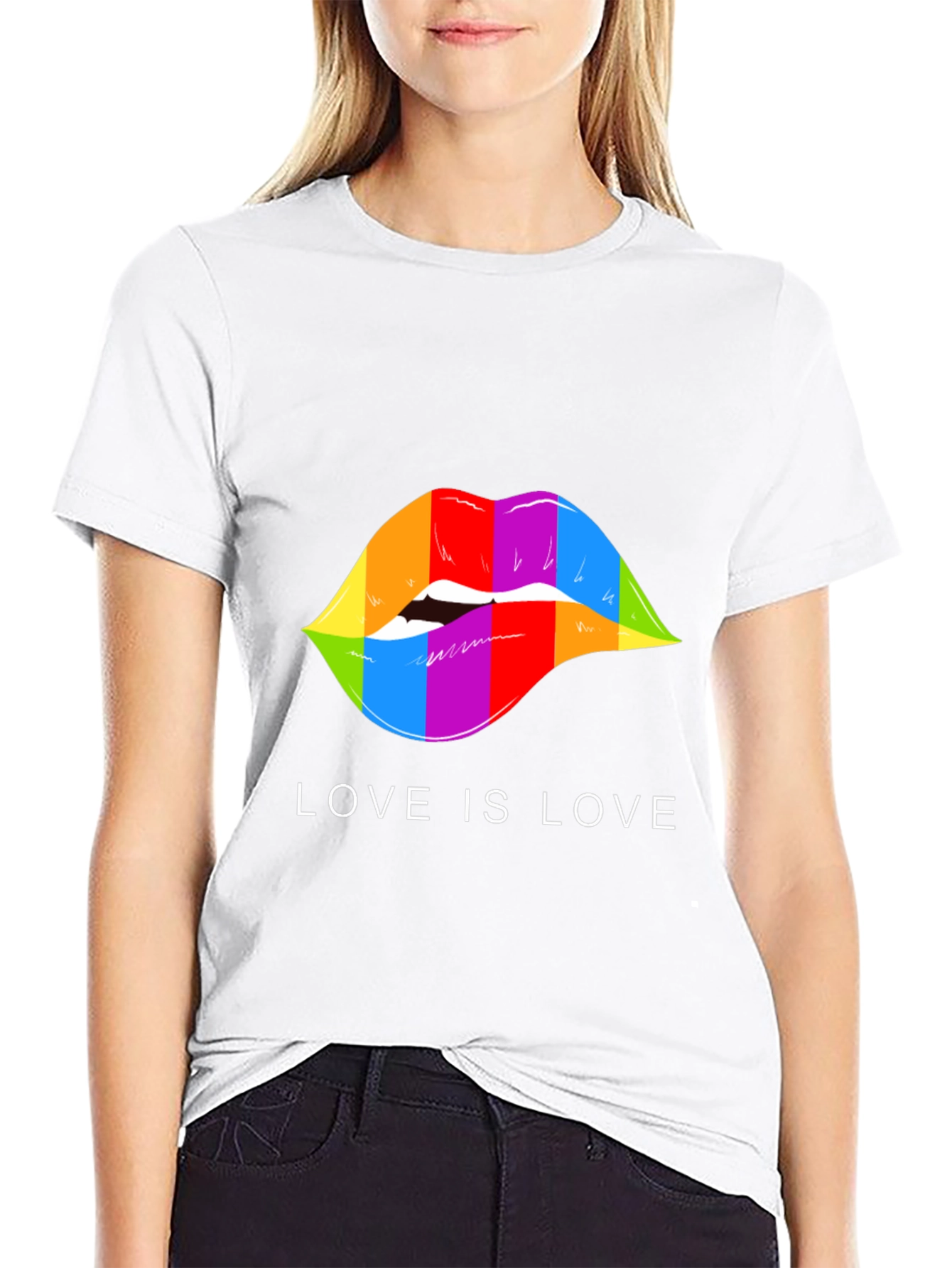 Love is Love Rainbow Lips T-Shirt