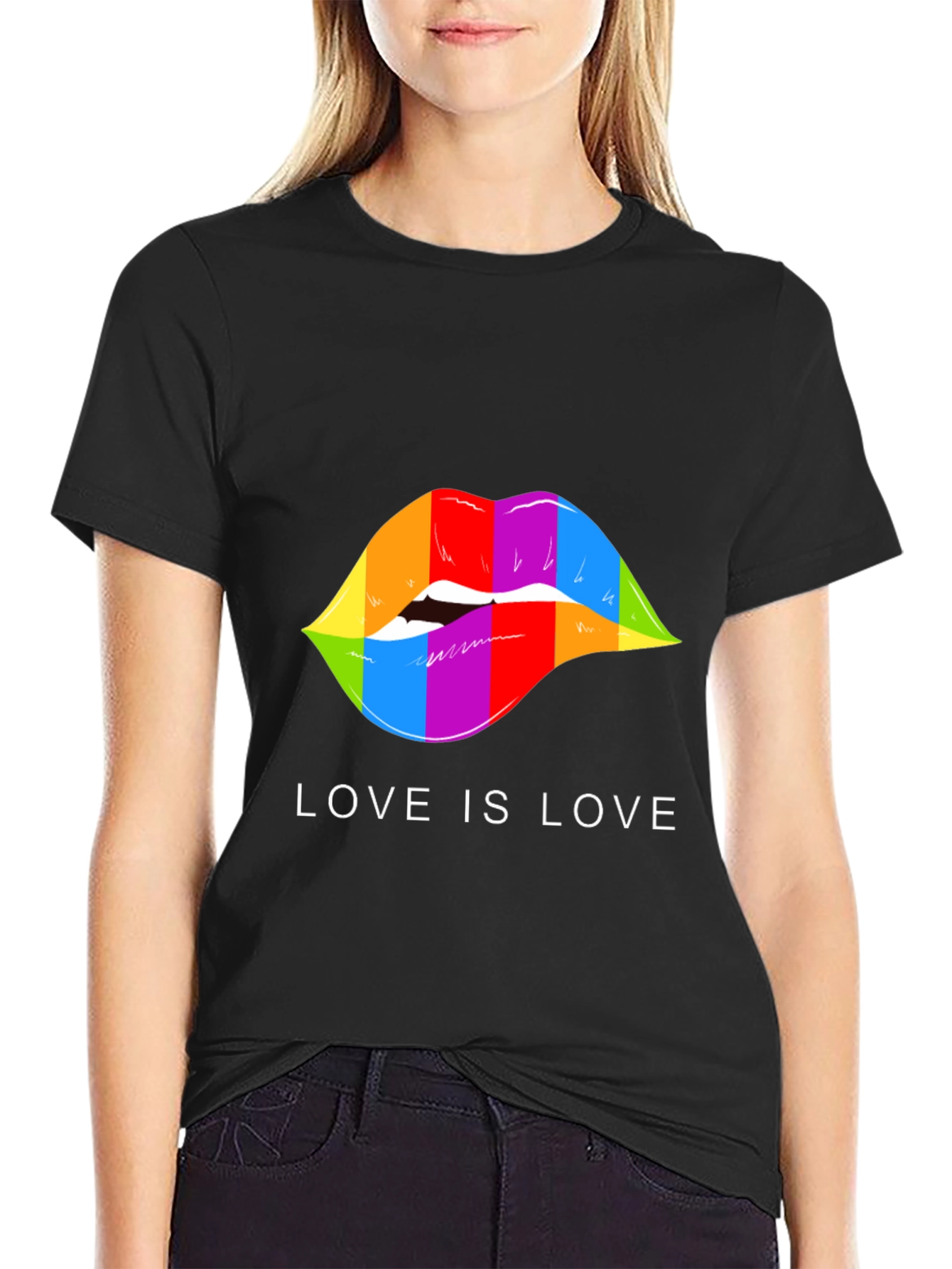 Love is Love Rainbow Lips T-Shirt
