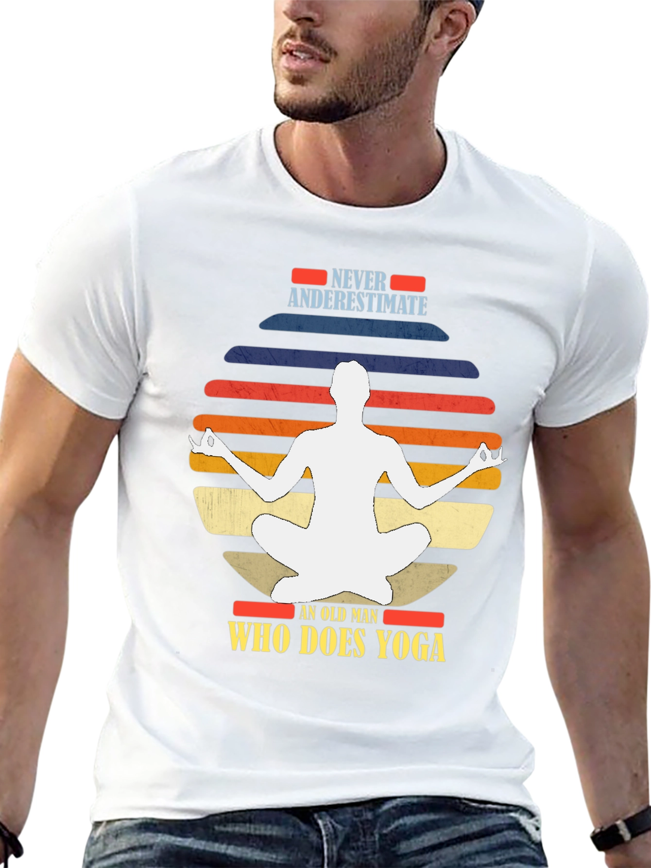 Yoga Man Graphic Tee - Never Underestimate