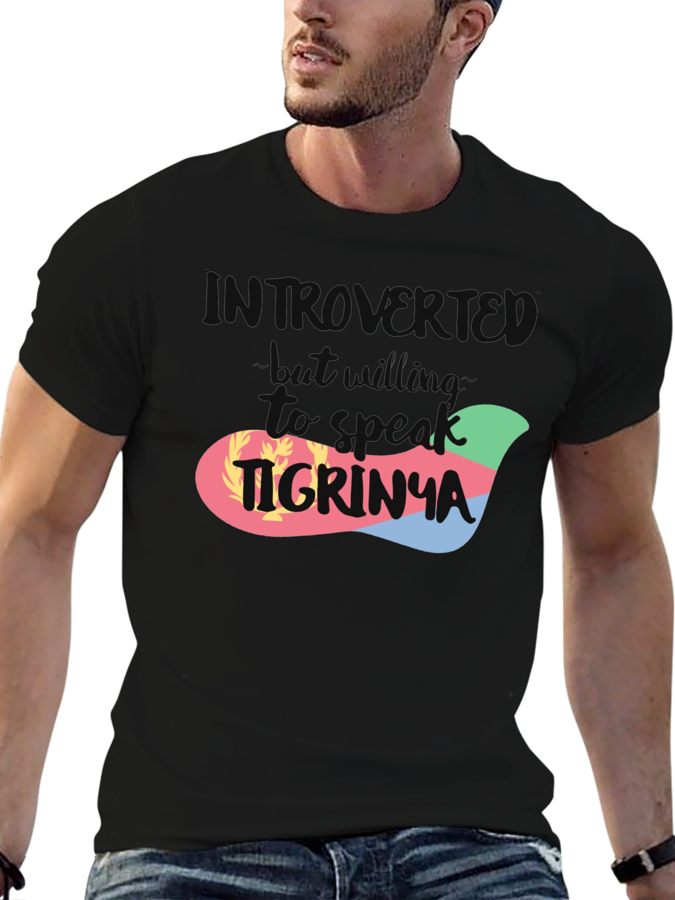 Introvert Tigrinya Eritrean Flag T-Shirt
