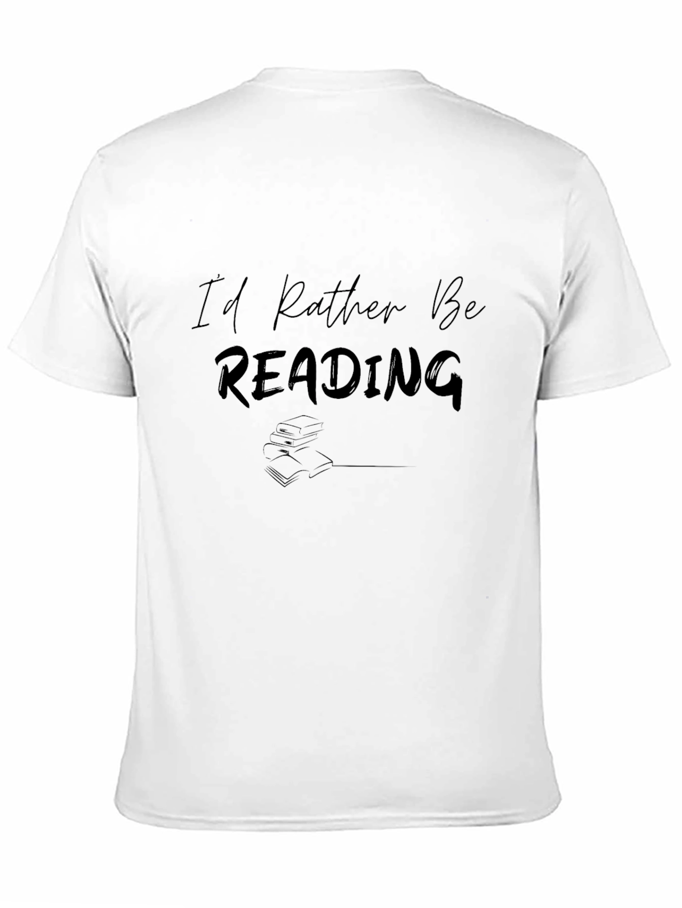 Id Rather Be Reading Black T-Shirt