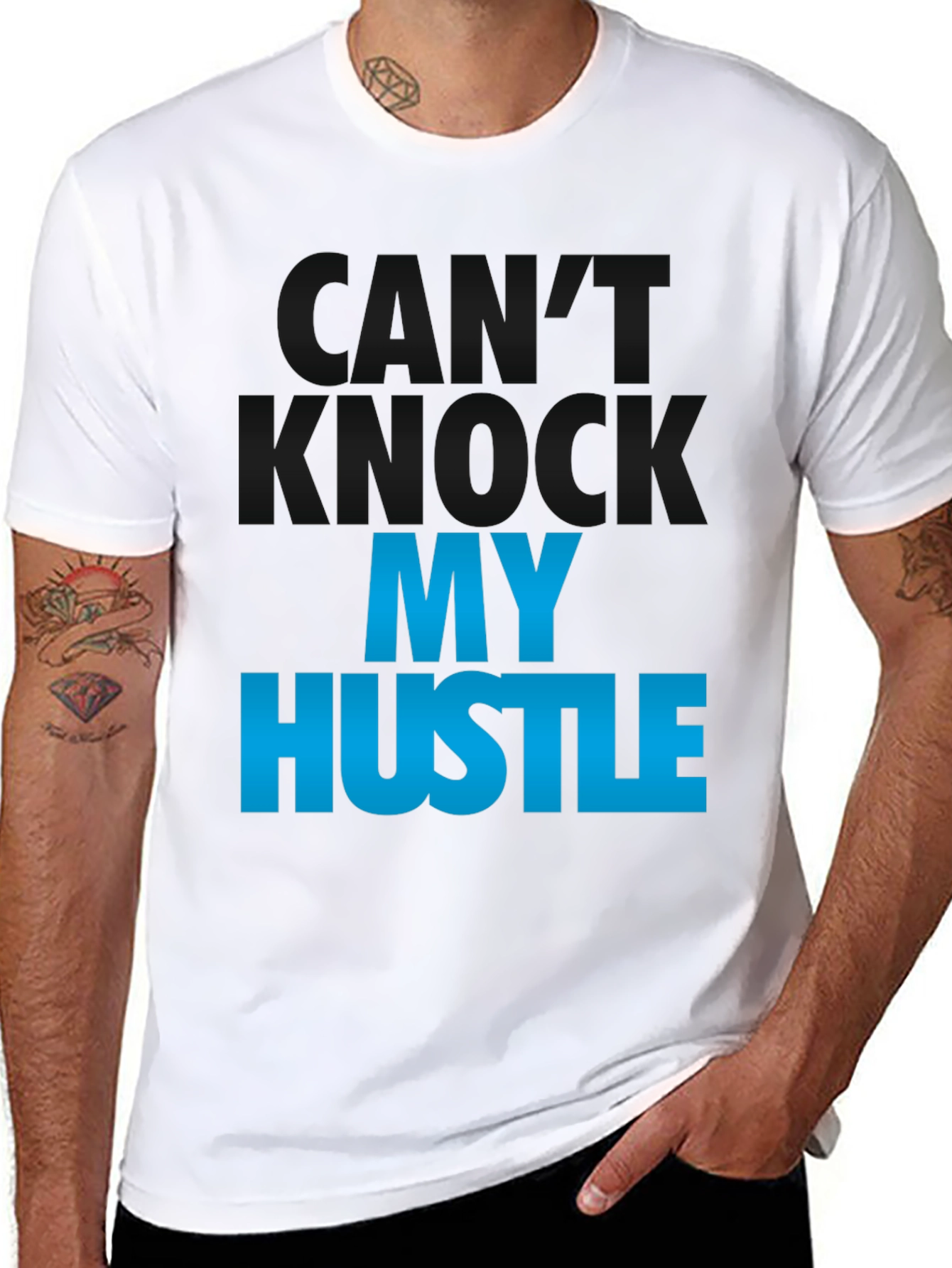 Hustle Graphic Tee - Mens Black T-Shirt