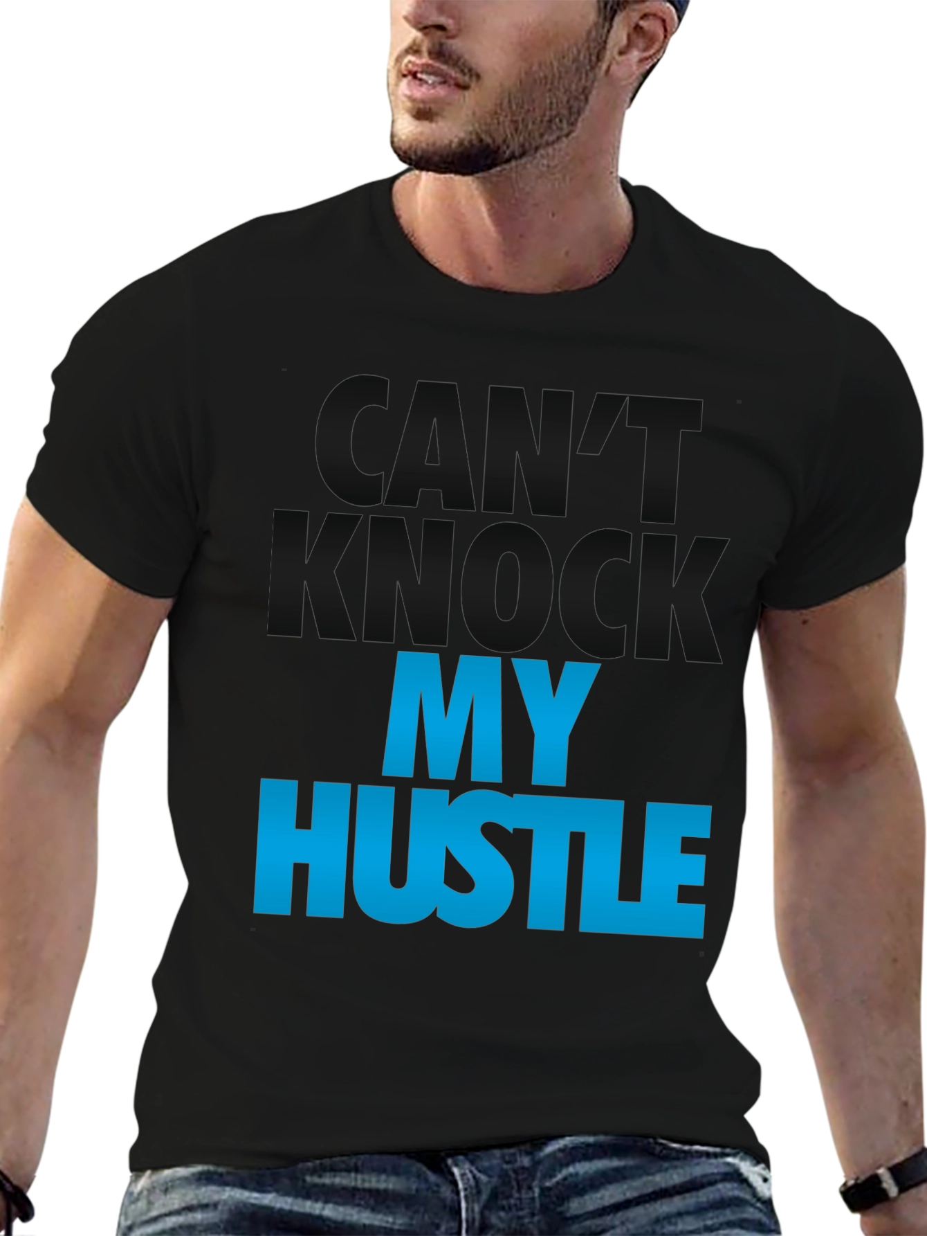 Hustle Graphic Tee - Mens Black T-Shirt