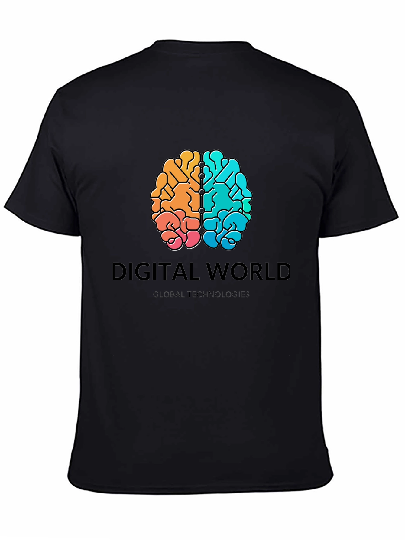 Digital World Brain Graphic T-Shirt