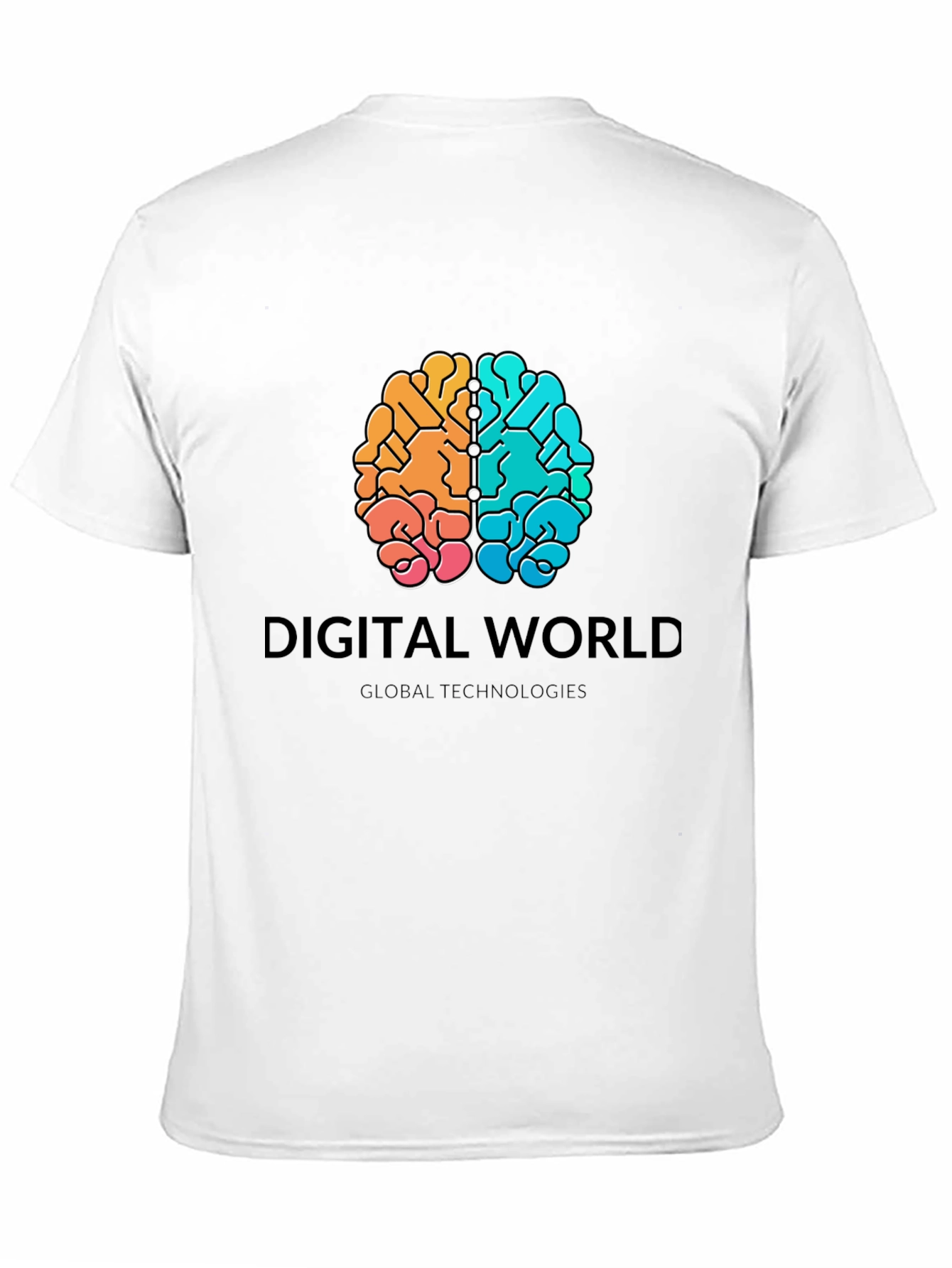 Digital World Brain Graphic T-Shirt
