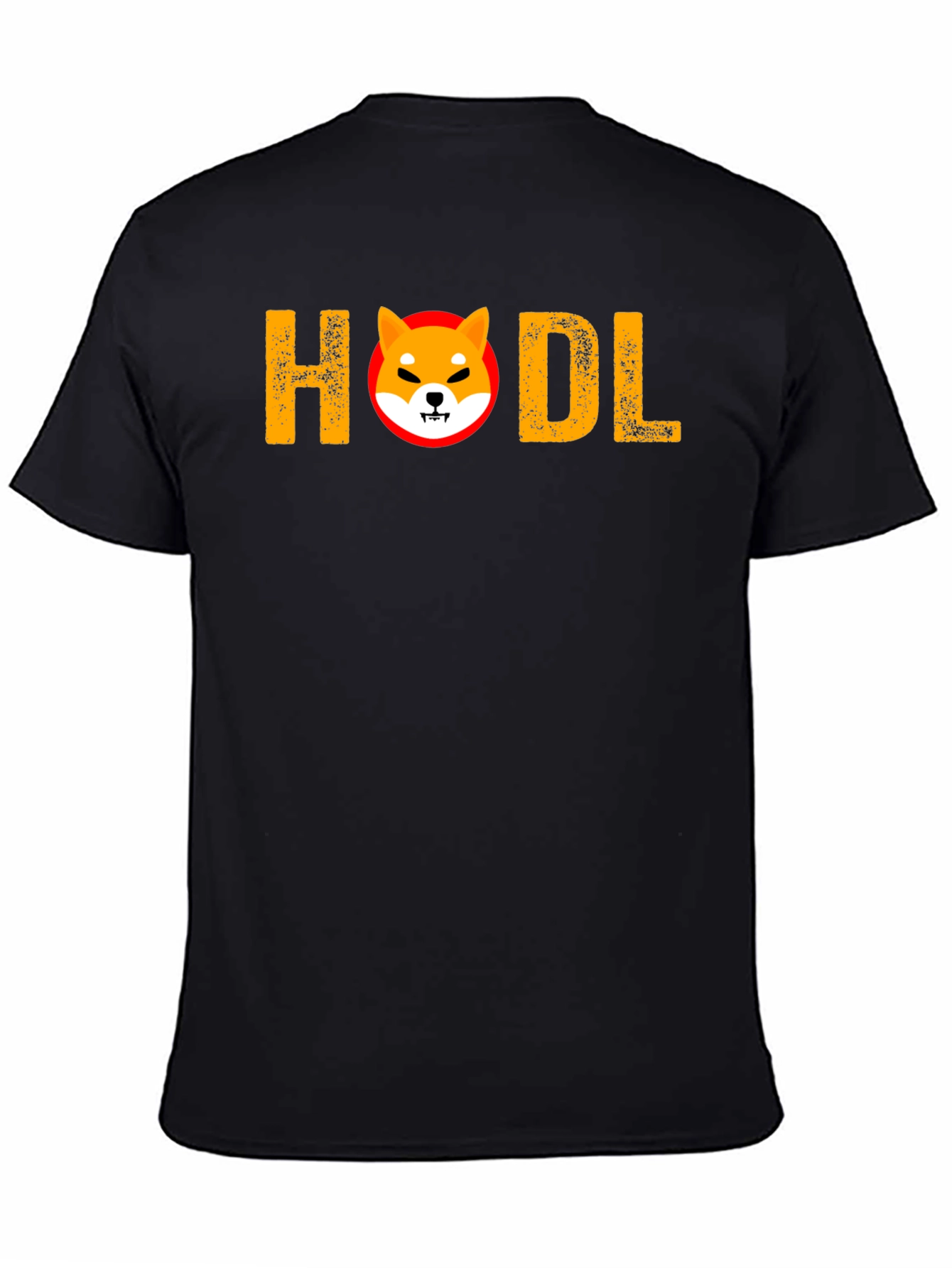 HODL Shiba Inu Black T-Shirt - Crypto Meme Apparel