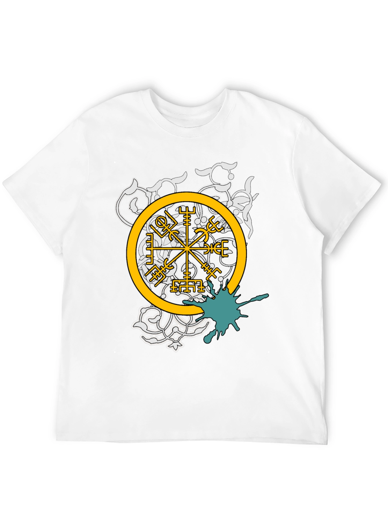 Viking Compass Graphic Tee - Black