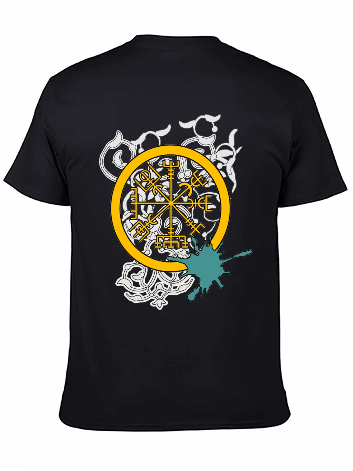 Viking Compass Graphic Tee - Black