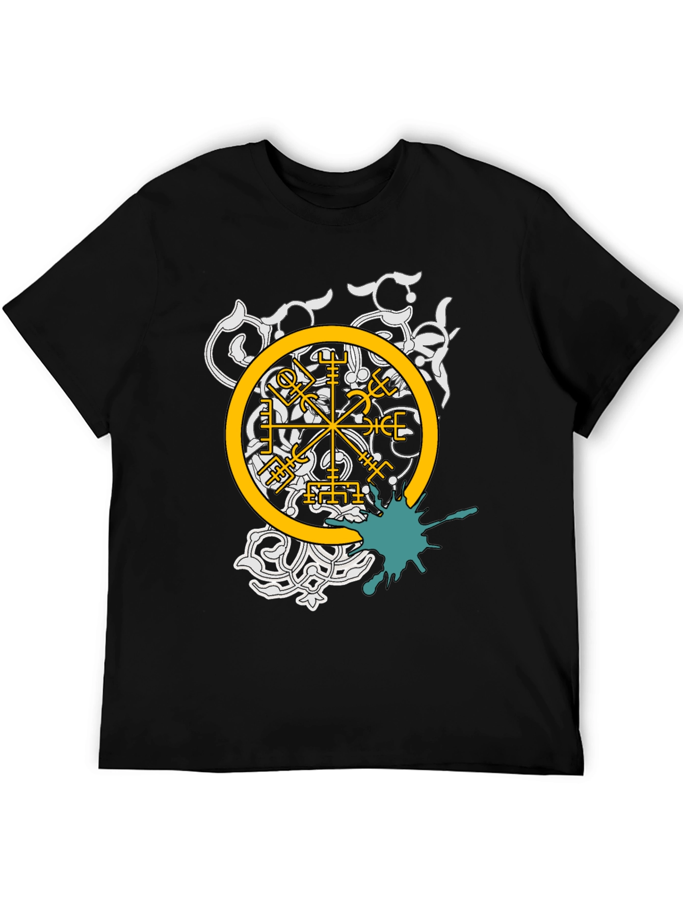 Viking Compass Graphic Tee - Black