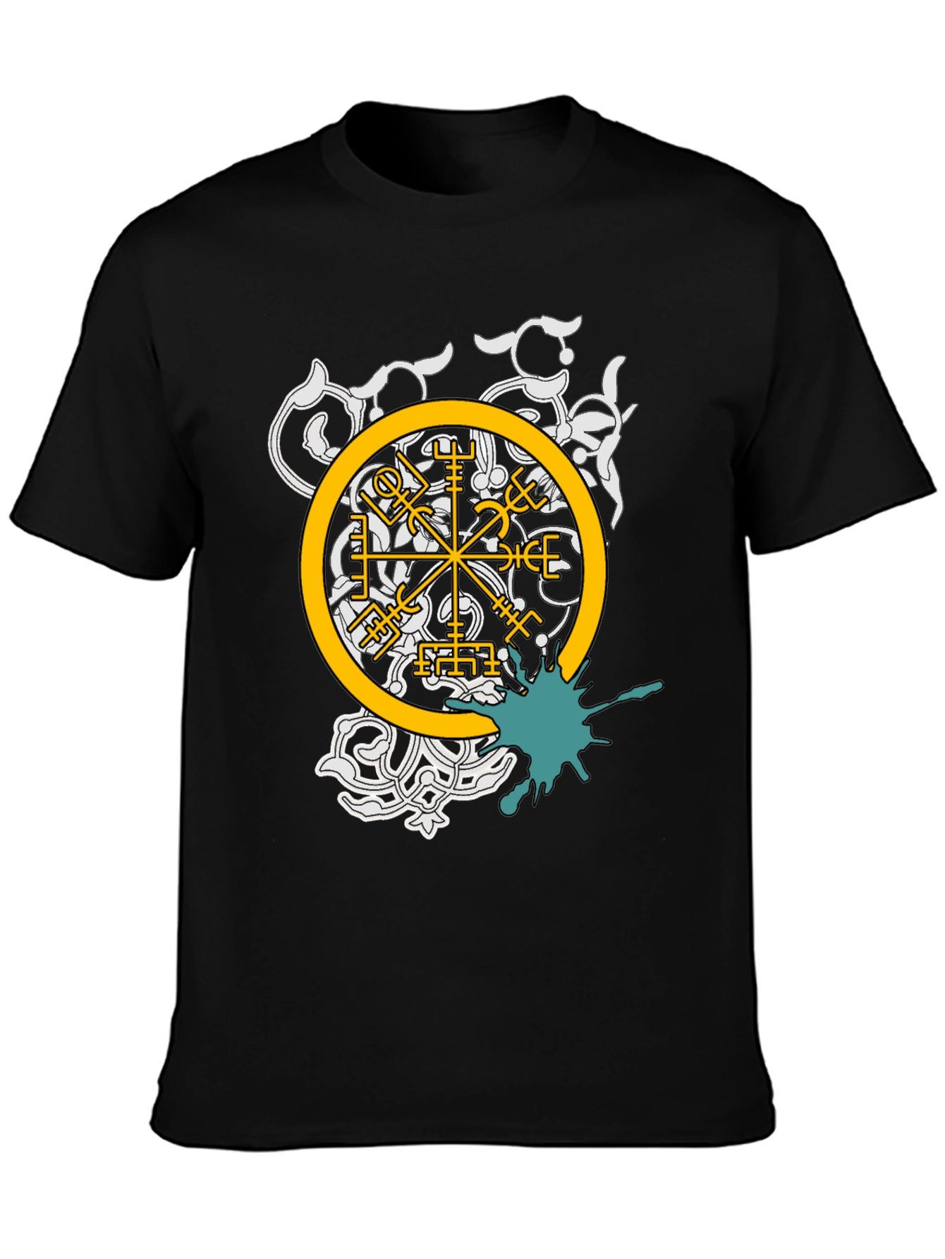 Viking Compass Graphic Tee - Black