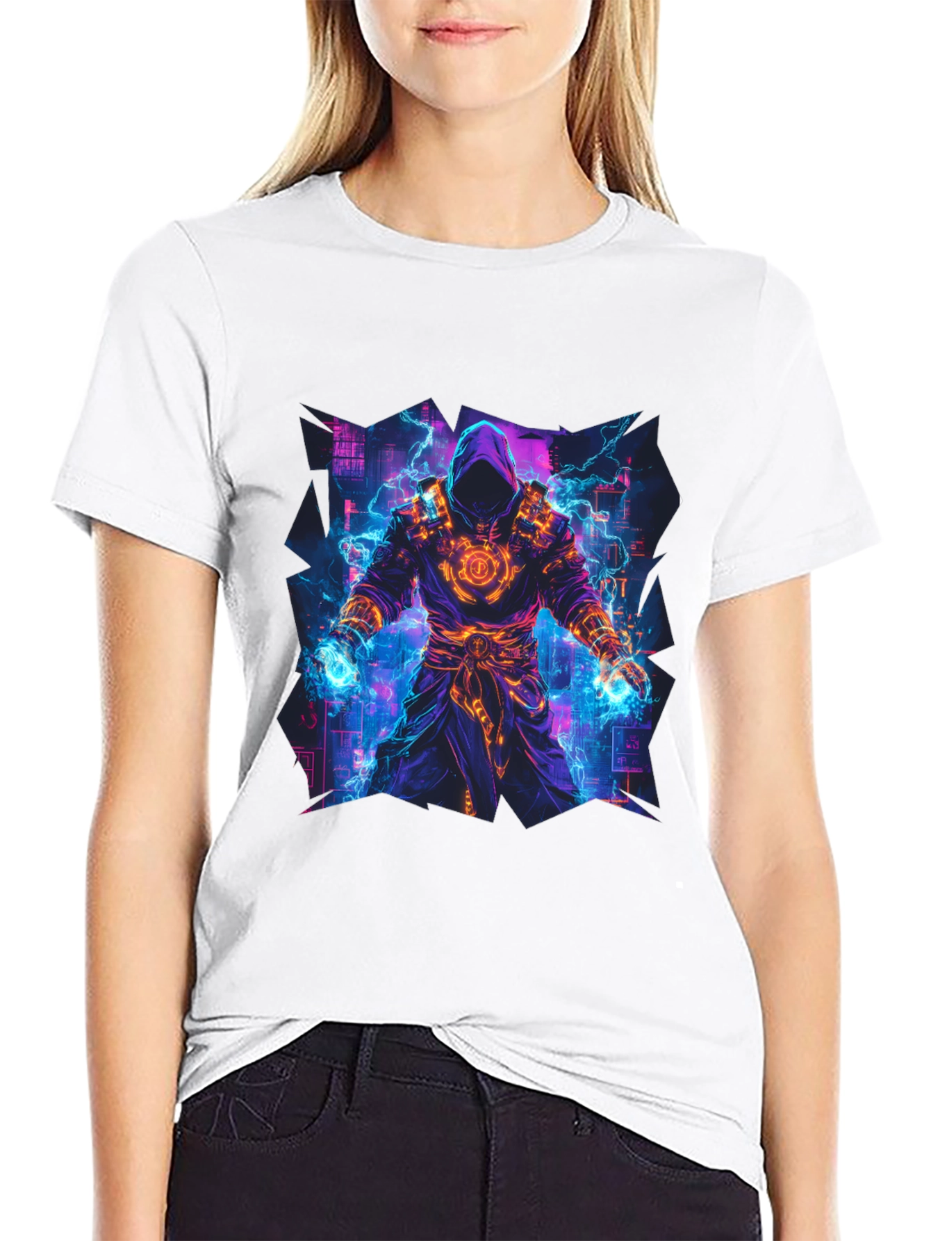 Arcane Sorcerer T-Shirt: Electric Fantasy
