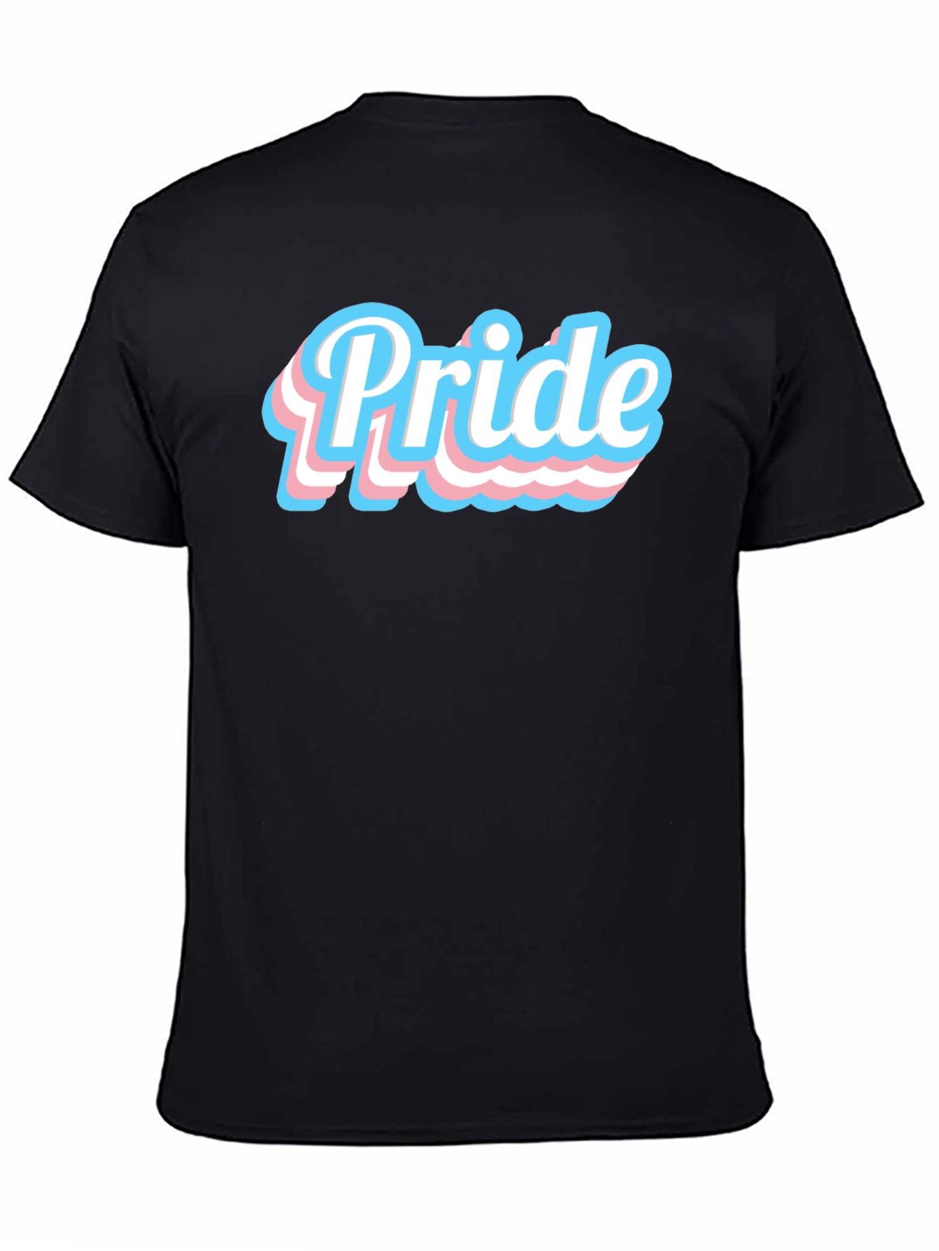 Trans Pride T-Shirt - Black Cotton Blend