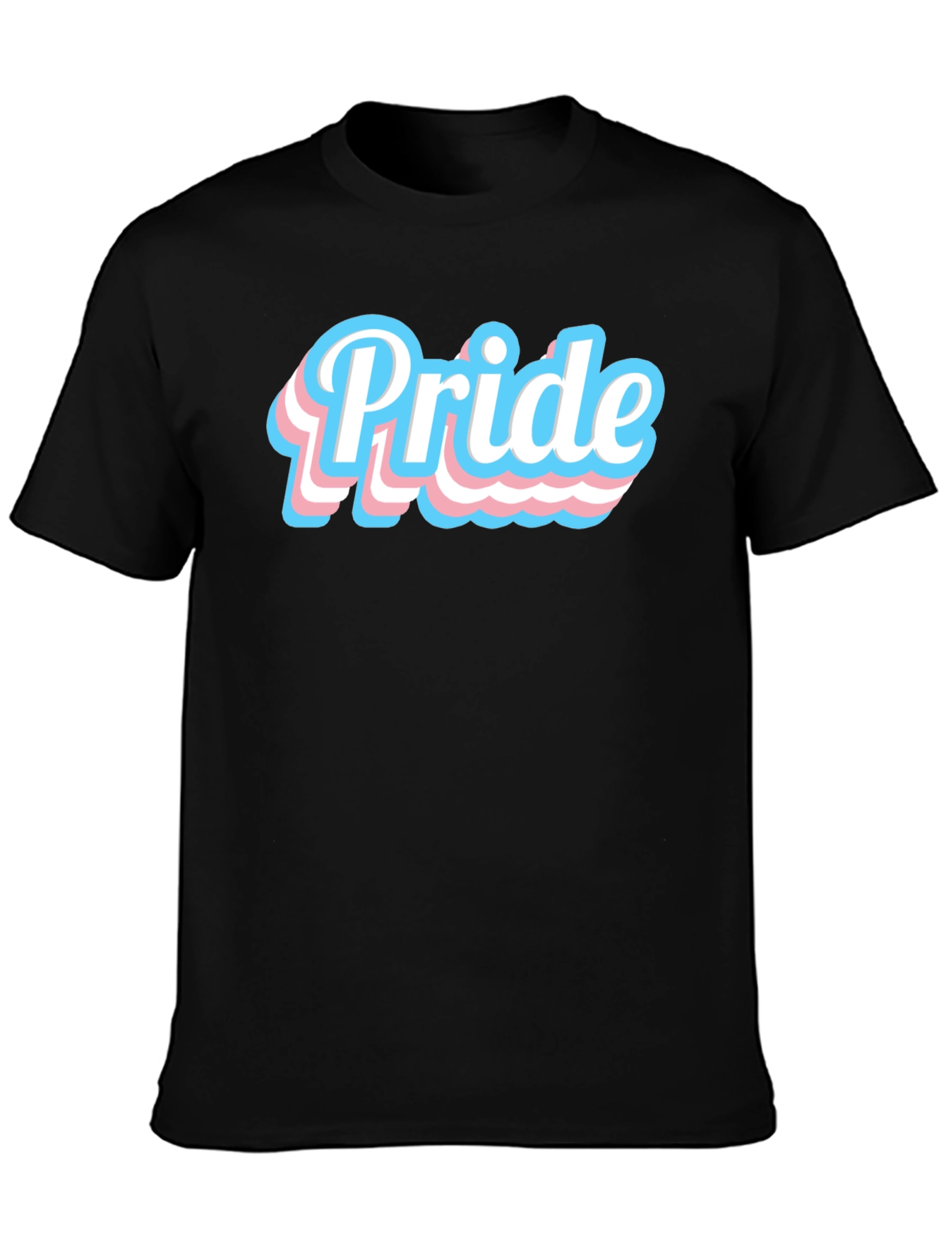 Trans Pride T-Shirt - Black Cotton Blend