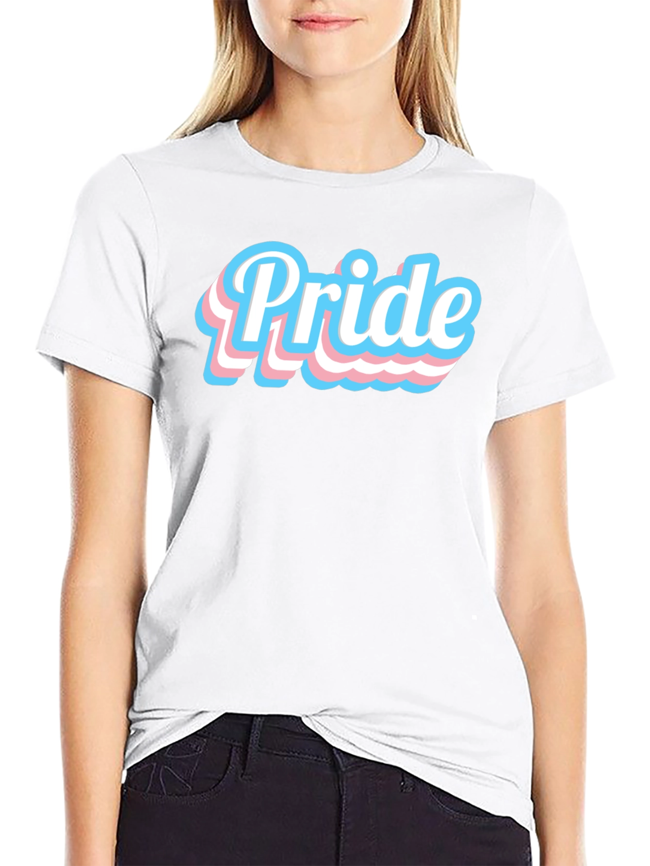 Trans Pride T-Shirt - Black Cotton Blend