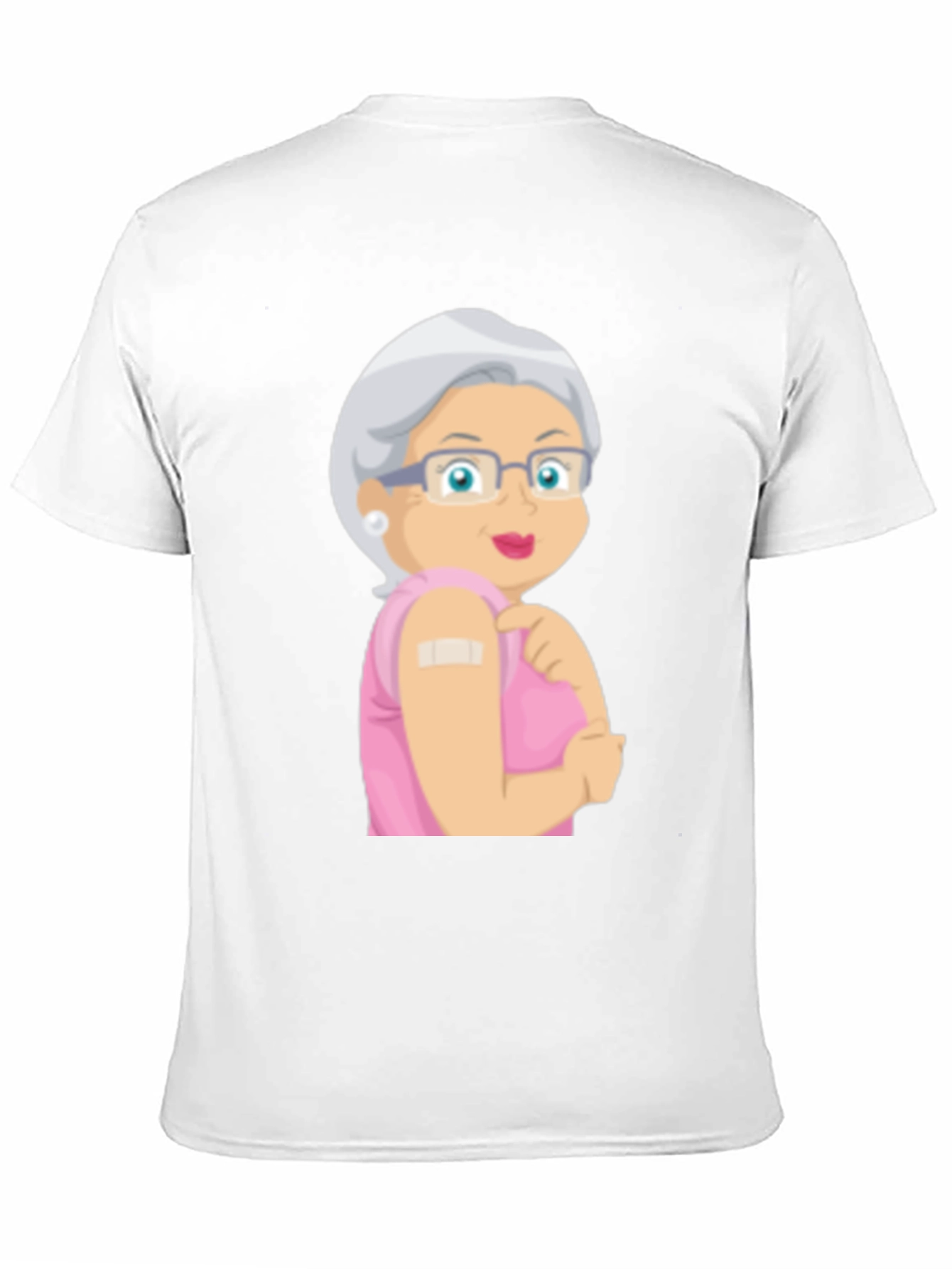 Vaccinated Grandma T-Shirt - Black Cotton