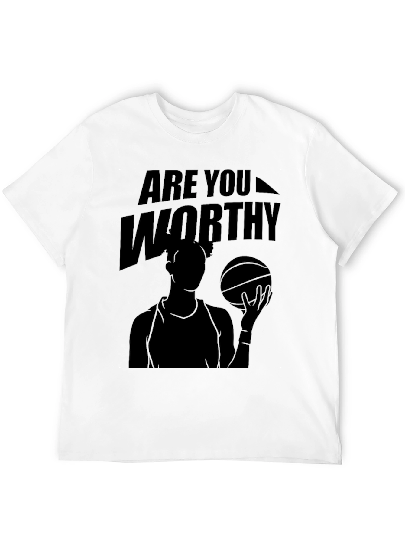 Are You Worthy Black Graphic Tee