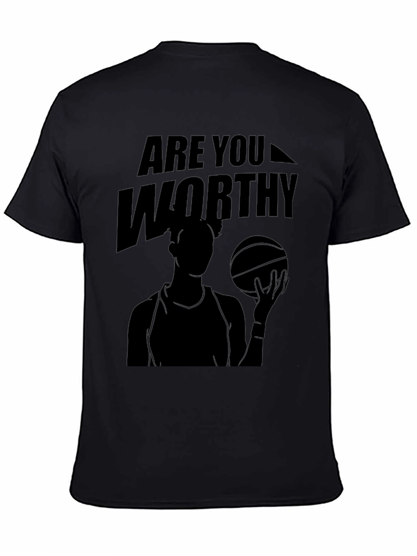 Are You Worthy Black Graphic Tee