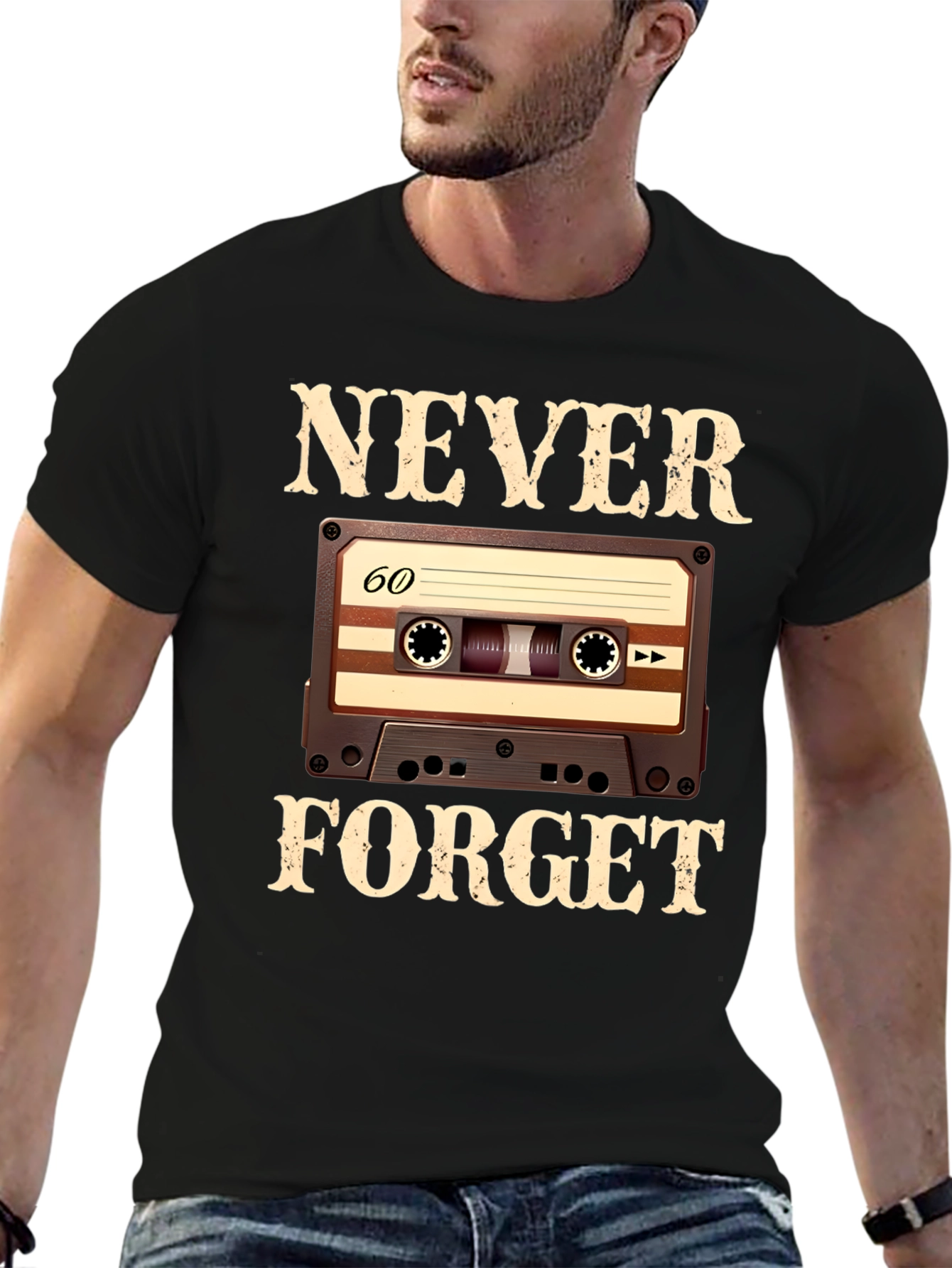 Never Forget Cassette Tape T-Shirt