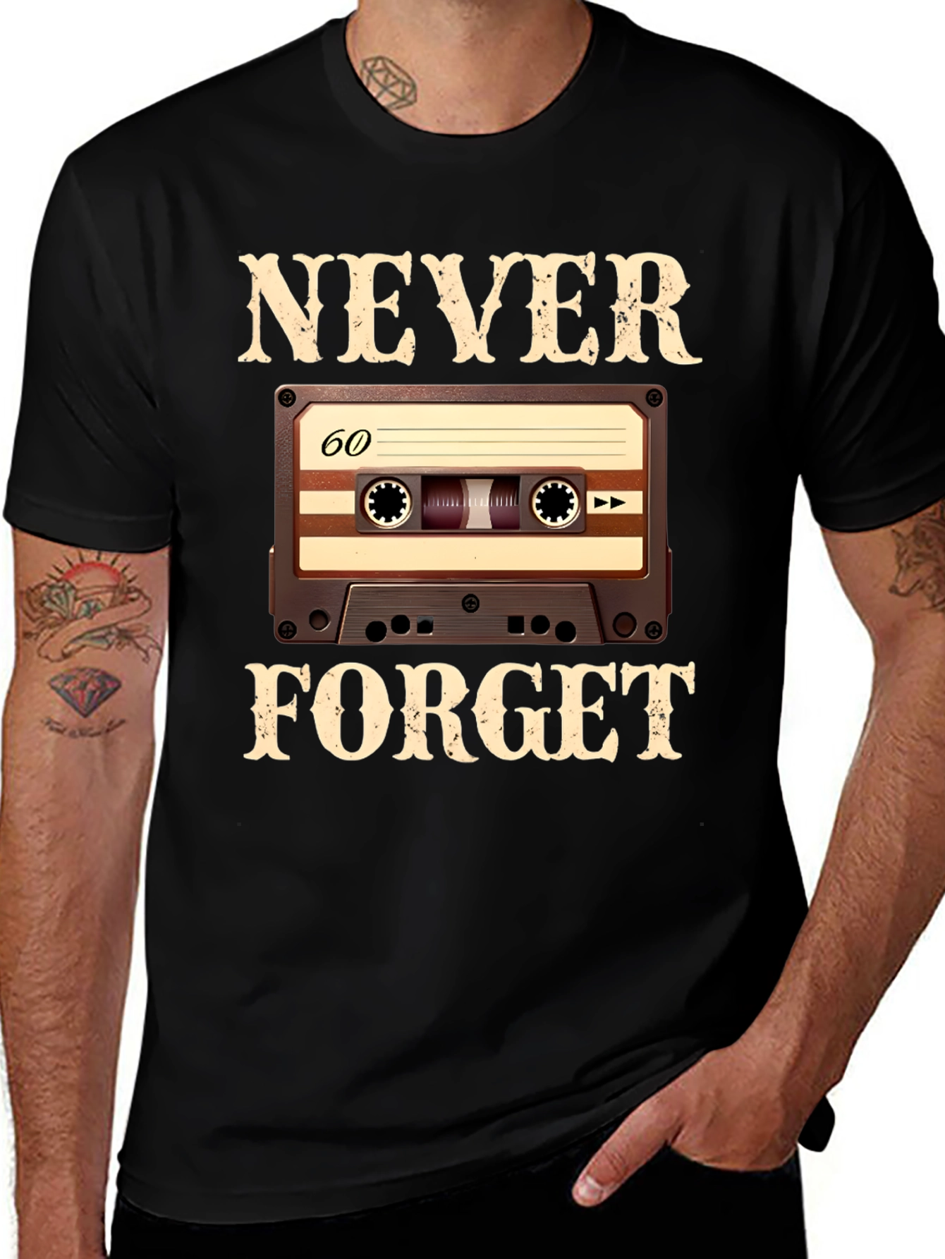 Never Forget Cassette Tape T-Shirt