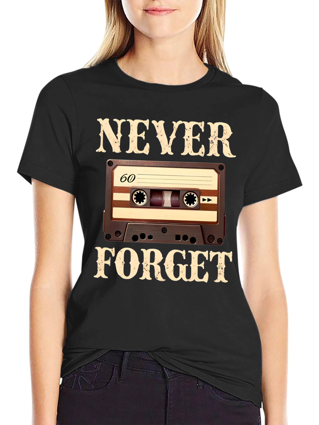Never Forget Cassette Tape T-Shirt
