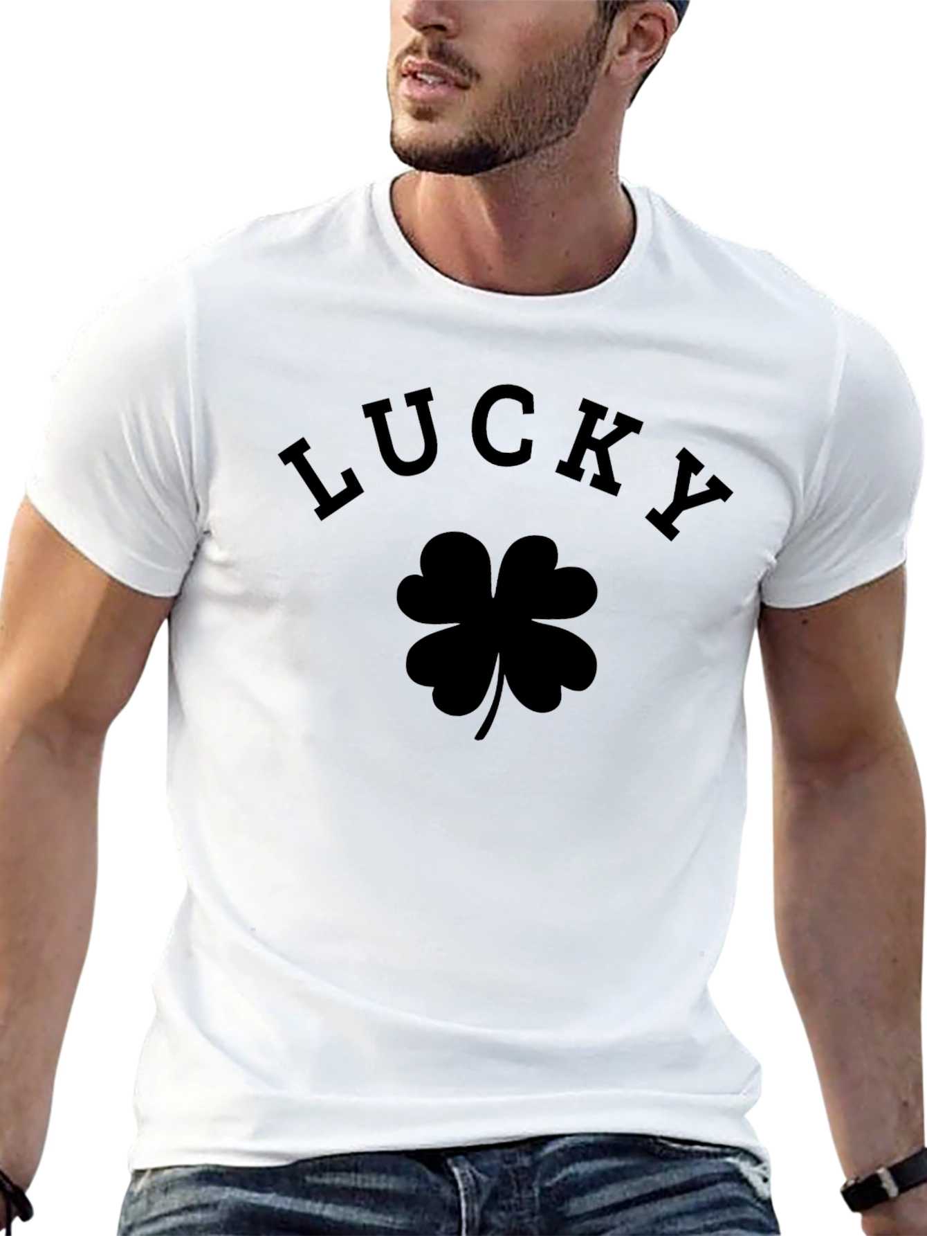 Lucky Four Leaf Clover Graphic Tee