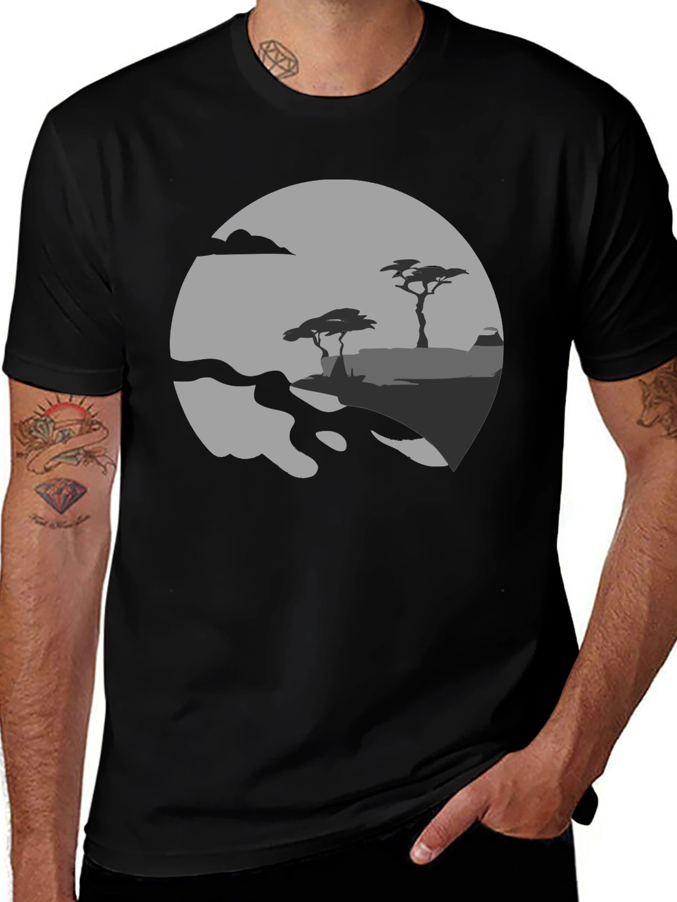 Silhouette Landscape Graphic Tee