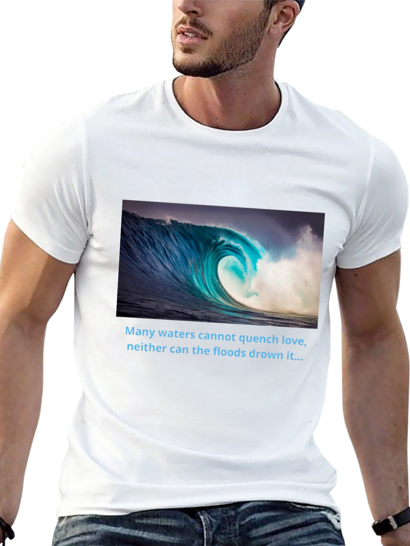 Ocean Wave T-Shirt - Love That Cant Be Quenched