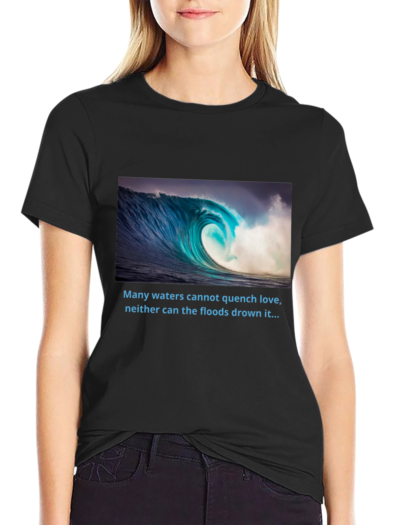 Ocean Wave T-Shirt - Love That Cant Be Quenched