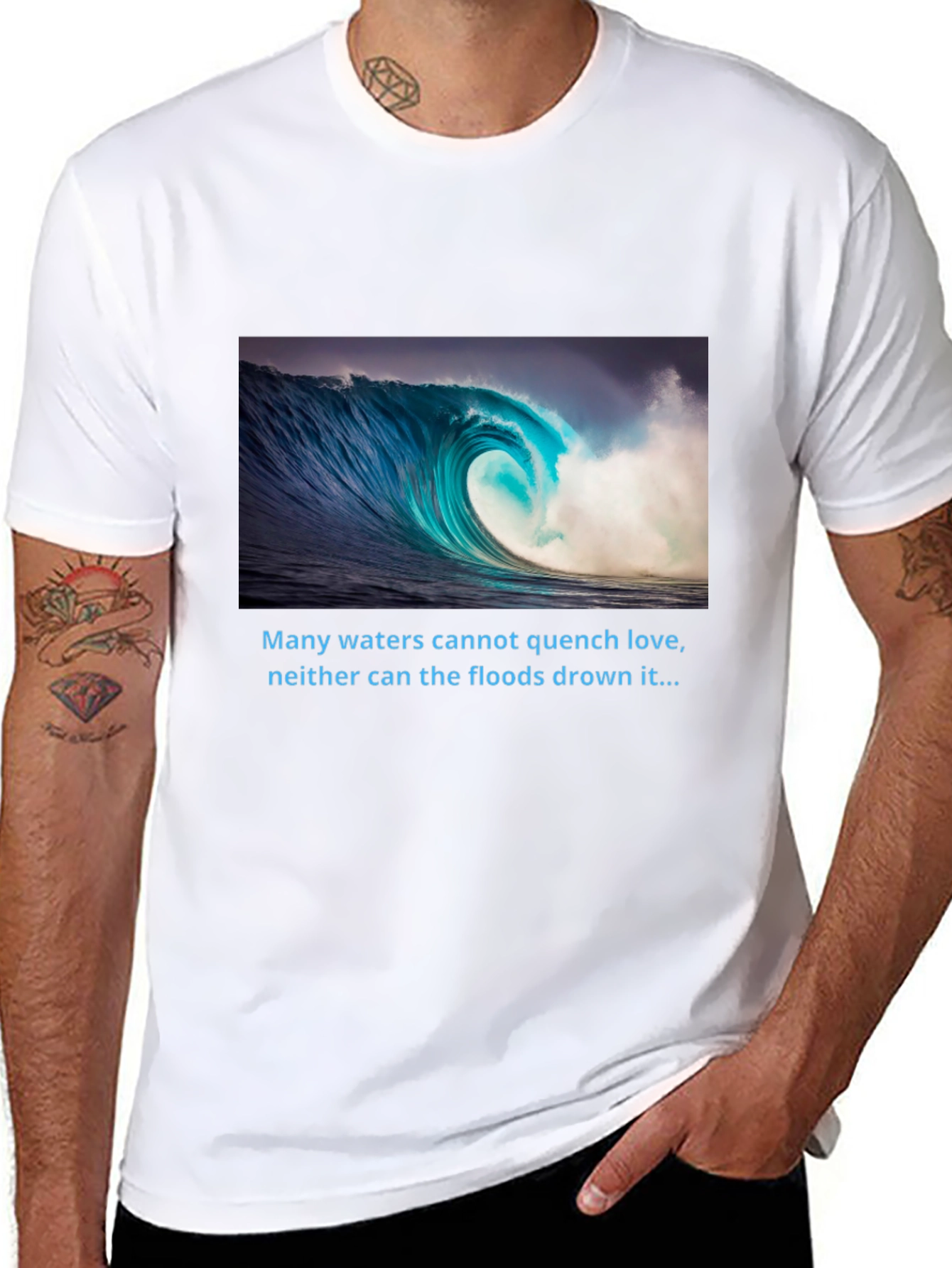Ocean Wave T-Shirt - Love That Cant Be Quenched