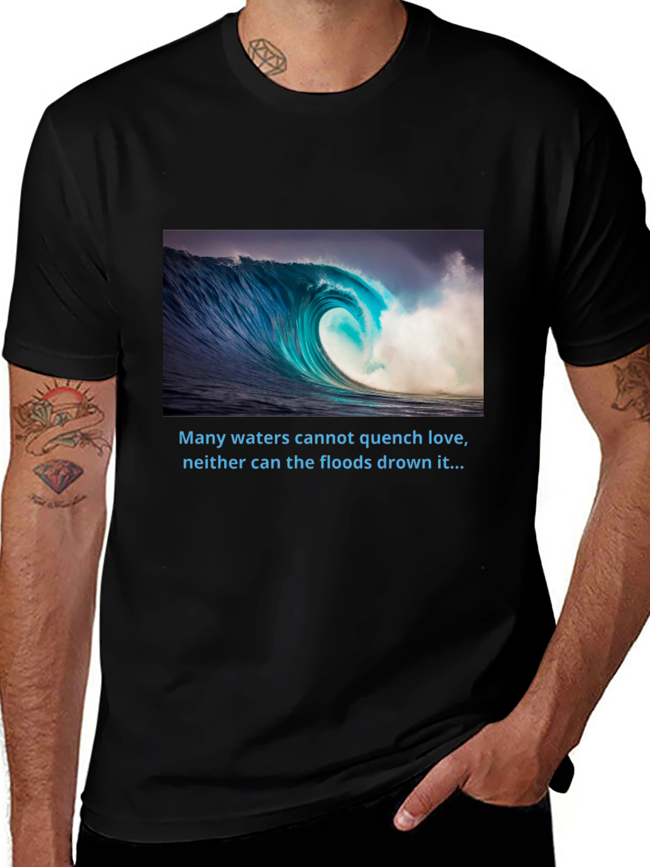 Ocean Wave T-Shirt - Love That Cant Be Quenched