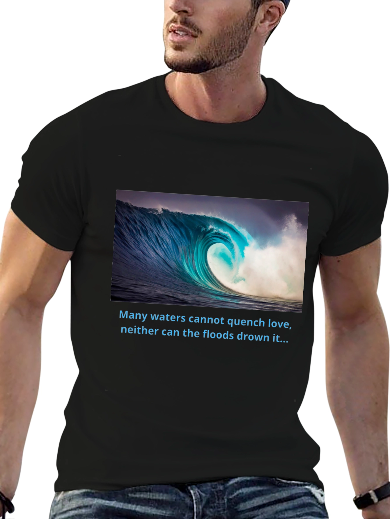 Ocean Wave T-Shirt - Love That Cant Be Quenched