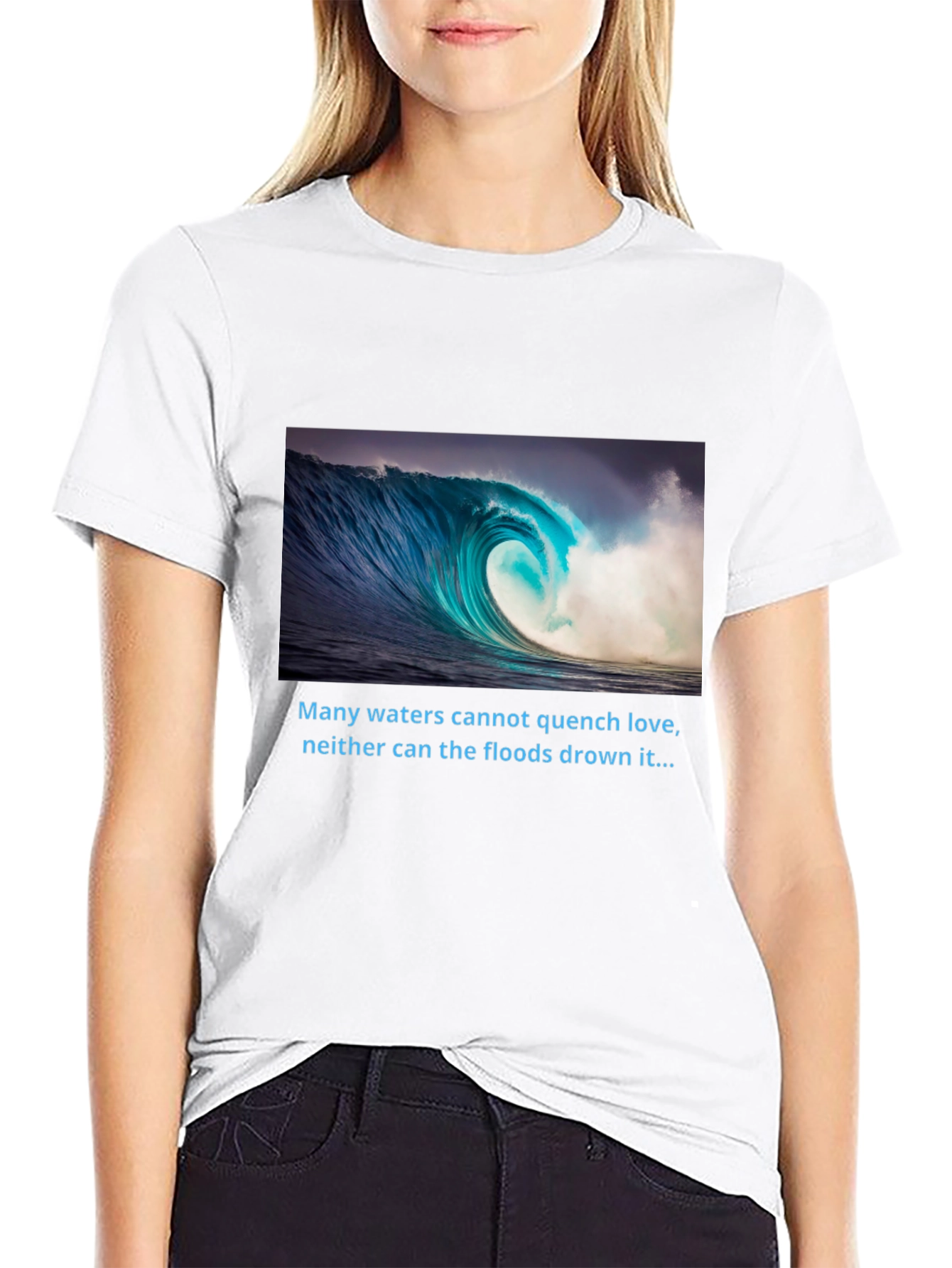 Ocean Wave T-Shirt - Love That Cant Be Quenched