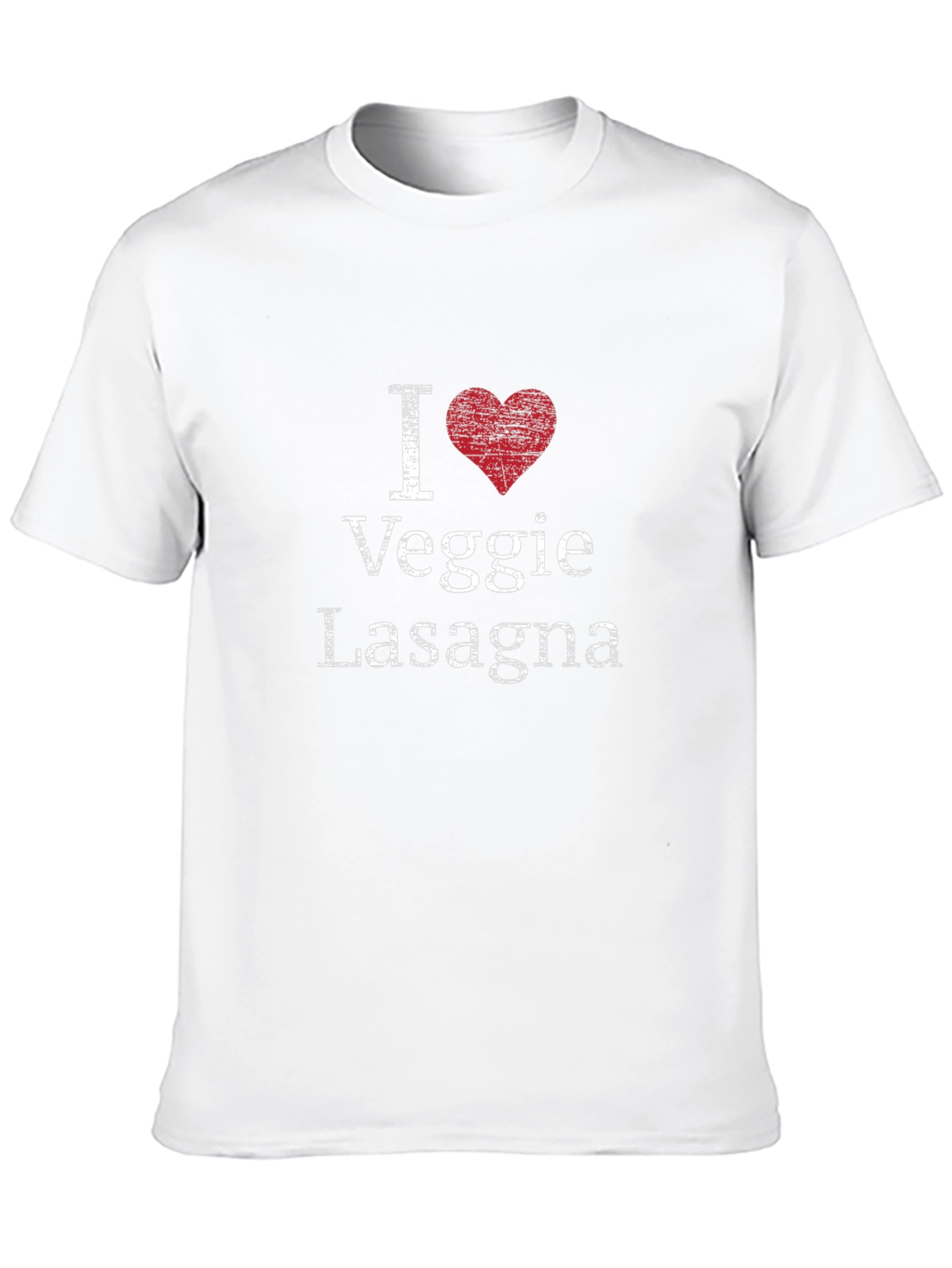 I Heart Veggie Lasagna T-Shirt - Novelty Graphic Tee